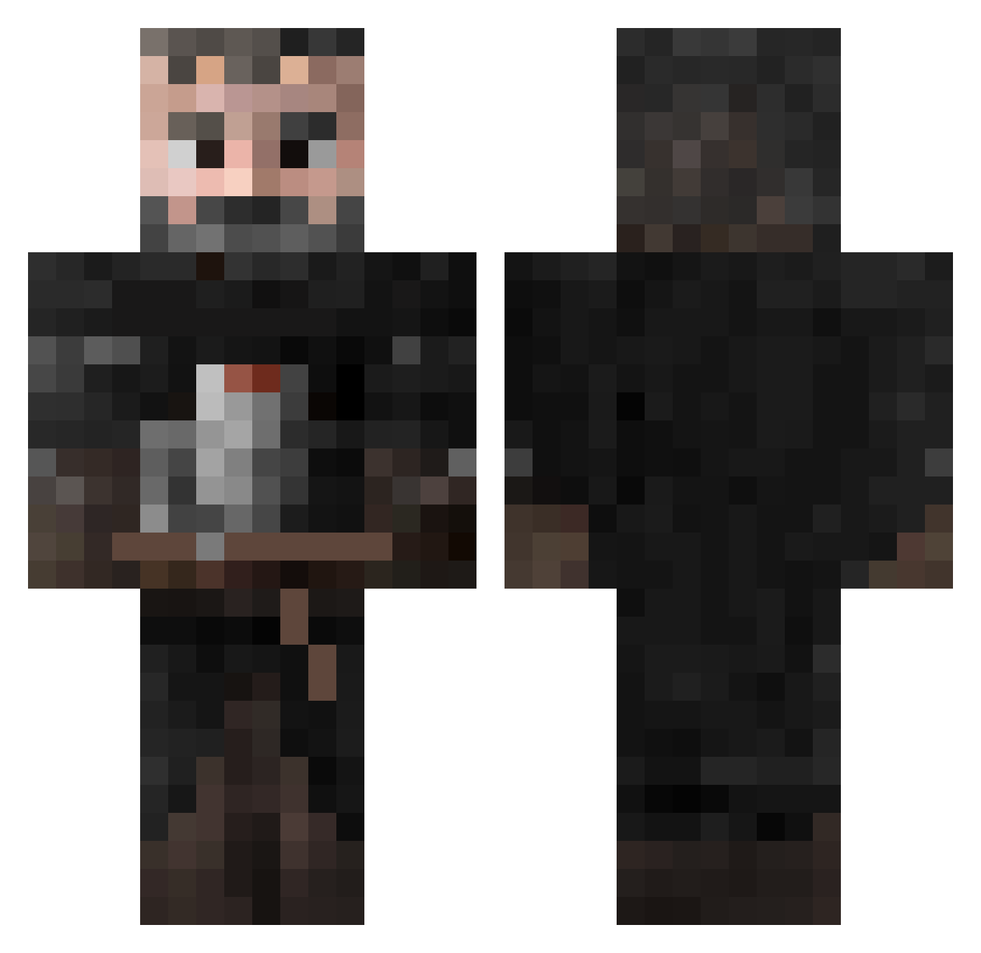 SonOfRome753 Minecraft skin, front and back view
