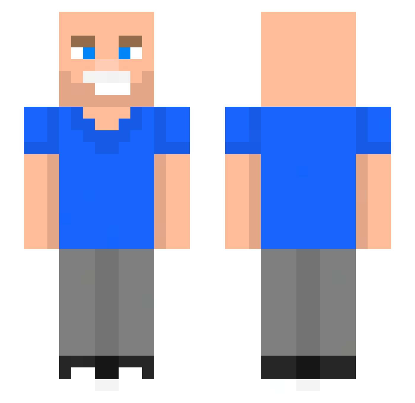 iloveshrek223 Minecraft skin, front and back view