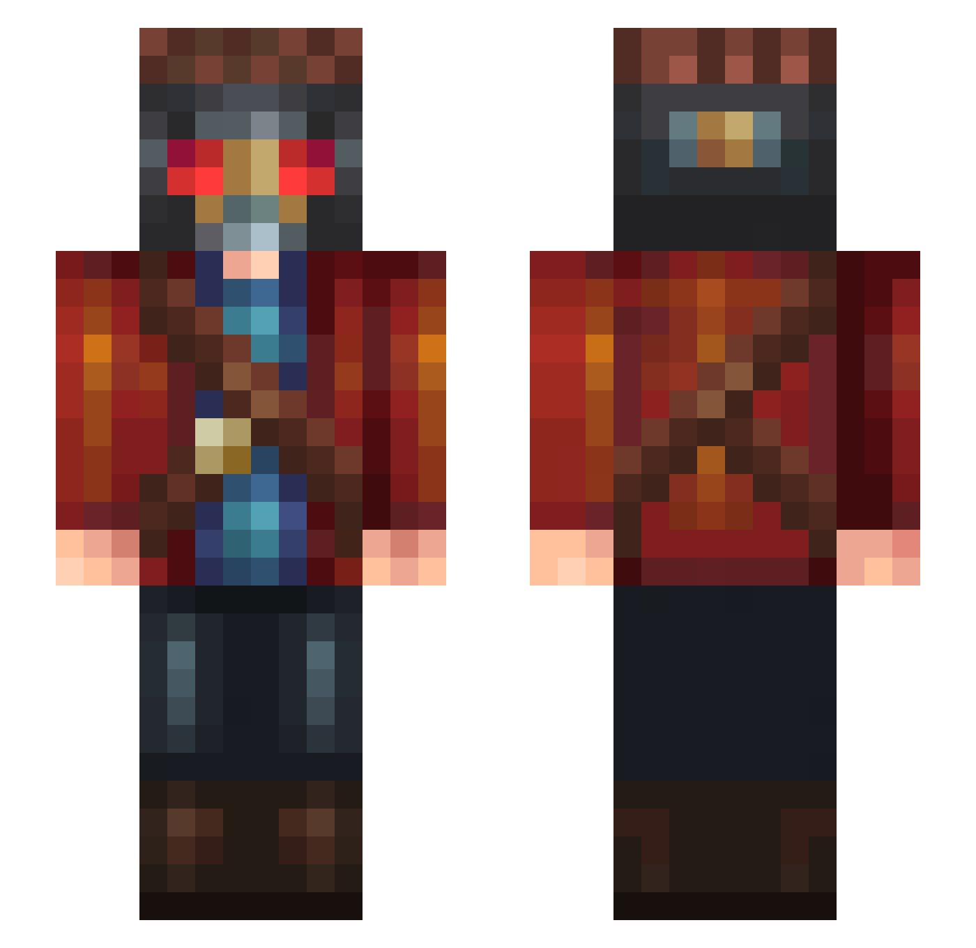ANTON_B Minecraft skin, front and back view