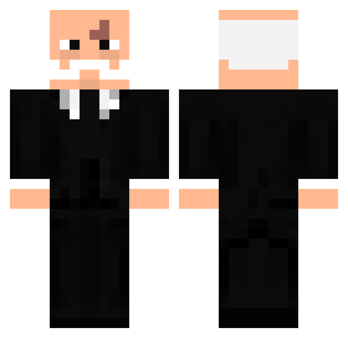 Indiana630 Minecraft skin, front and back view