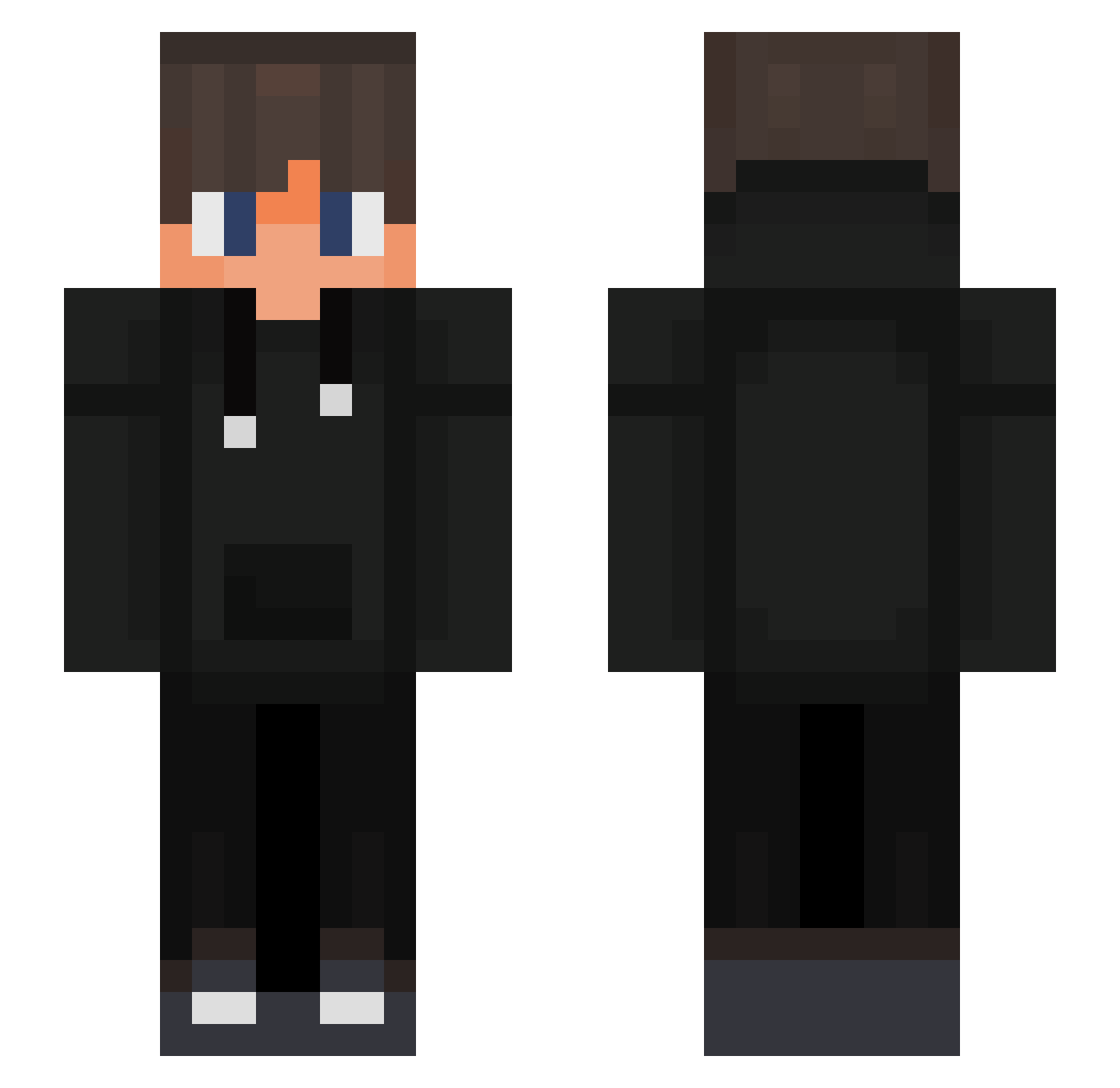 spoconyBB Minecraft skin, front and back view