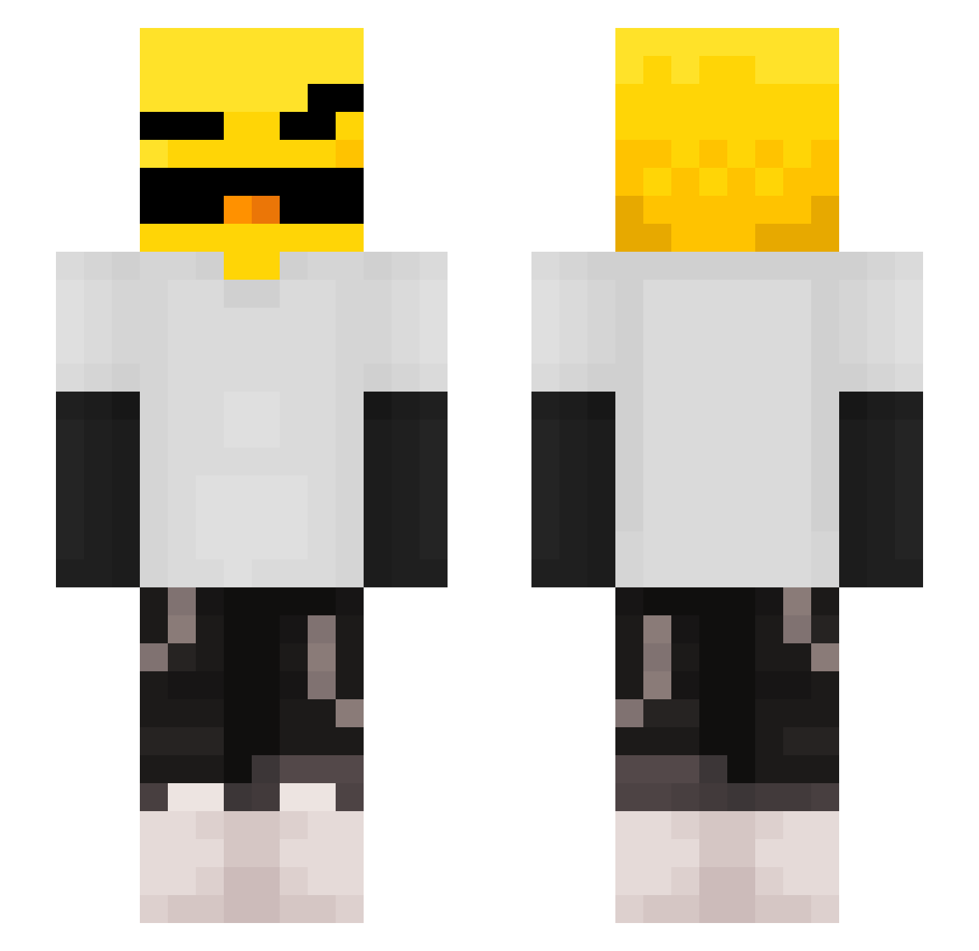 Loafy_99 Minecraft skin, front and back view