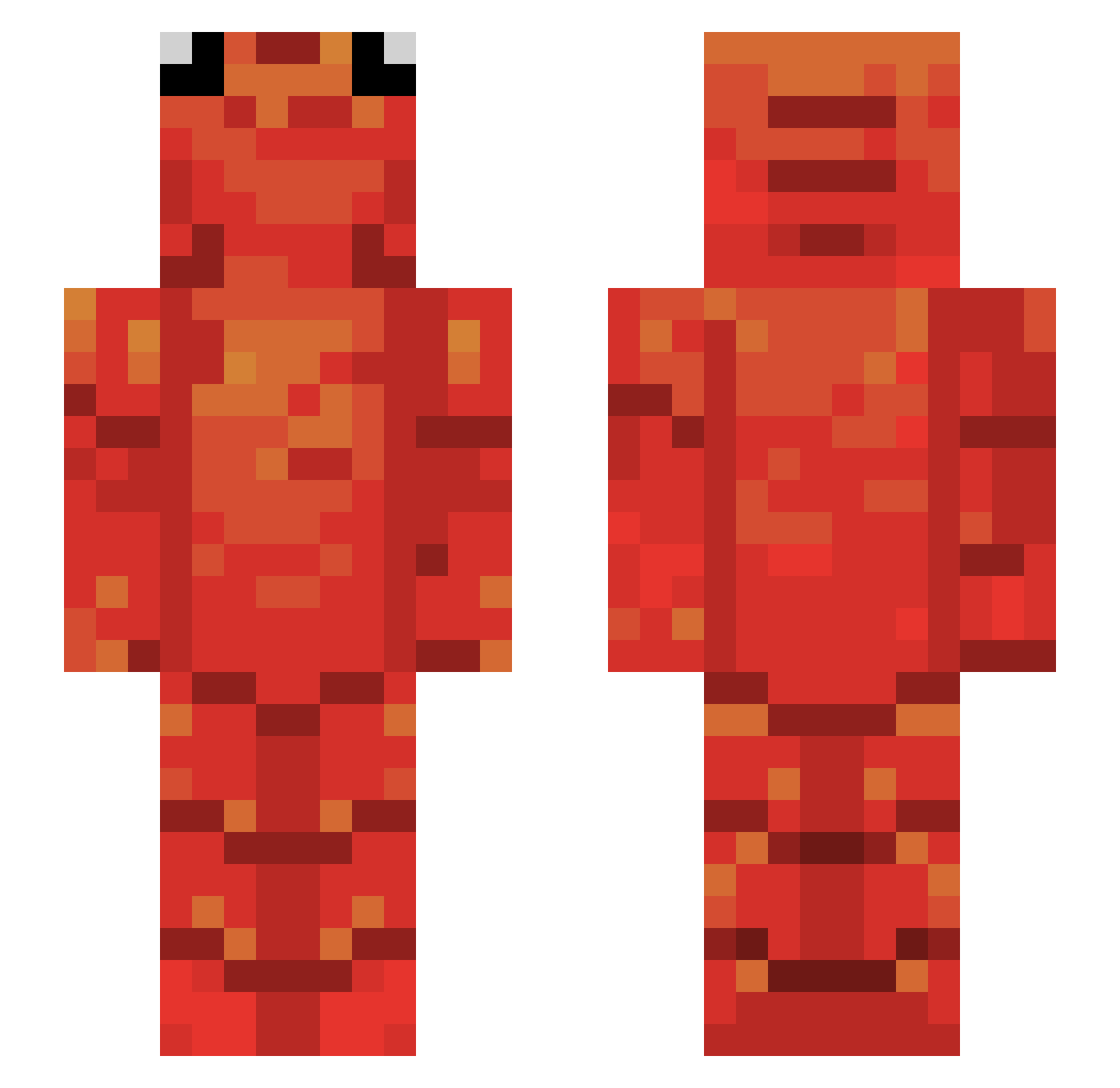 Shrimprix_TV Minecraft skin, front and back view