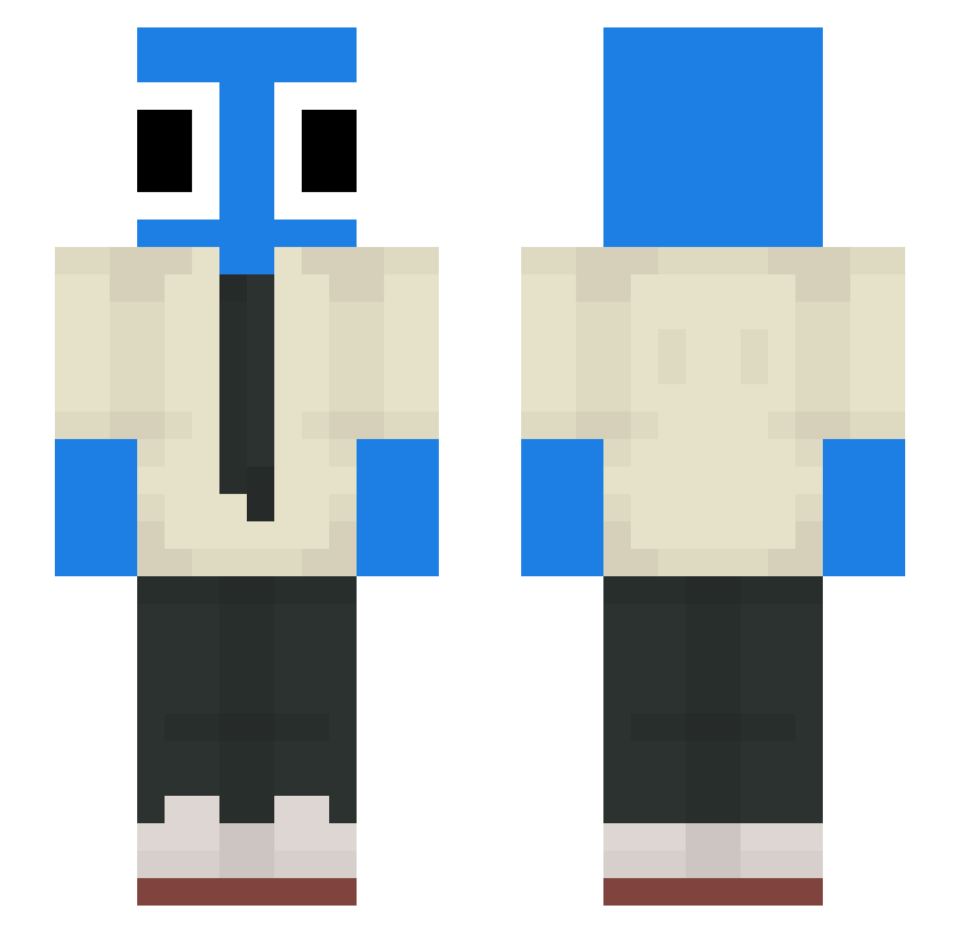 David11229 Minecraft skin, front and back view