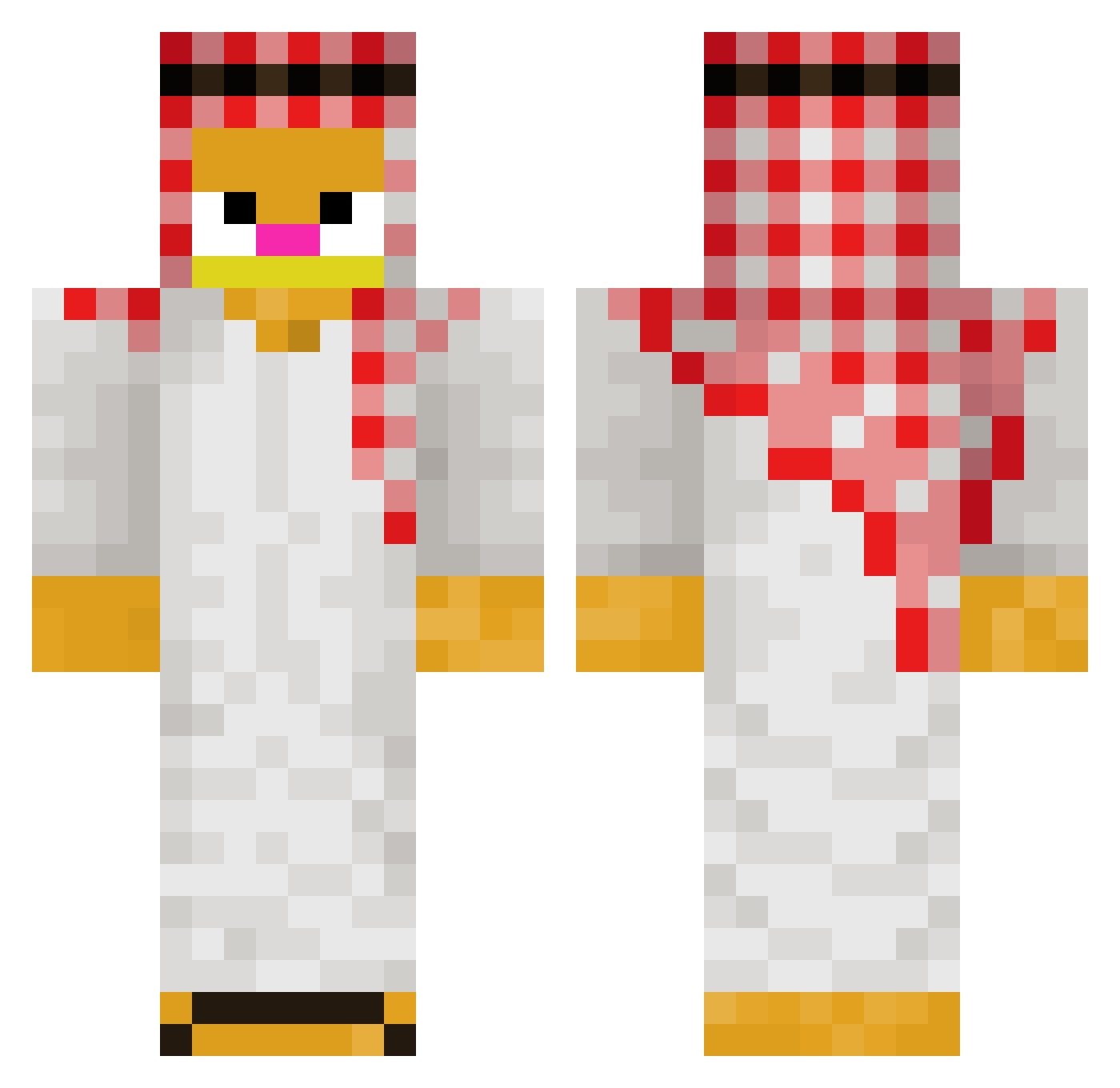 C4osbyy Minecraft skin, front and back view