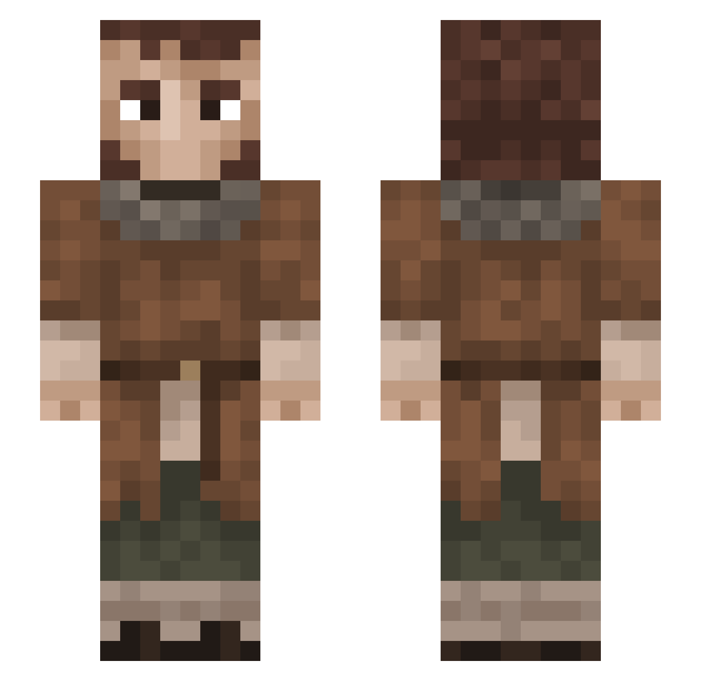 ashiro_ Minecraft skin, front and back view