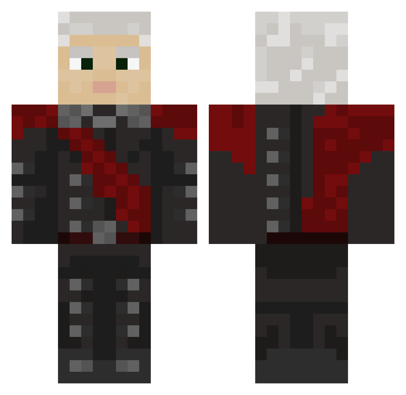 mmarcoshrb Minecraft skin, front and back view