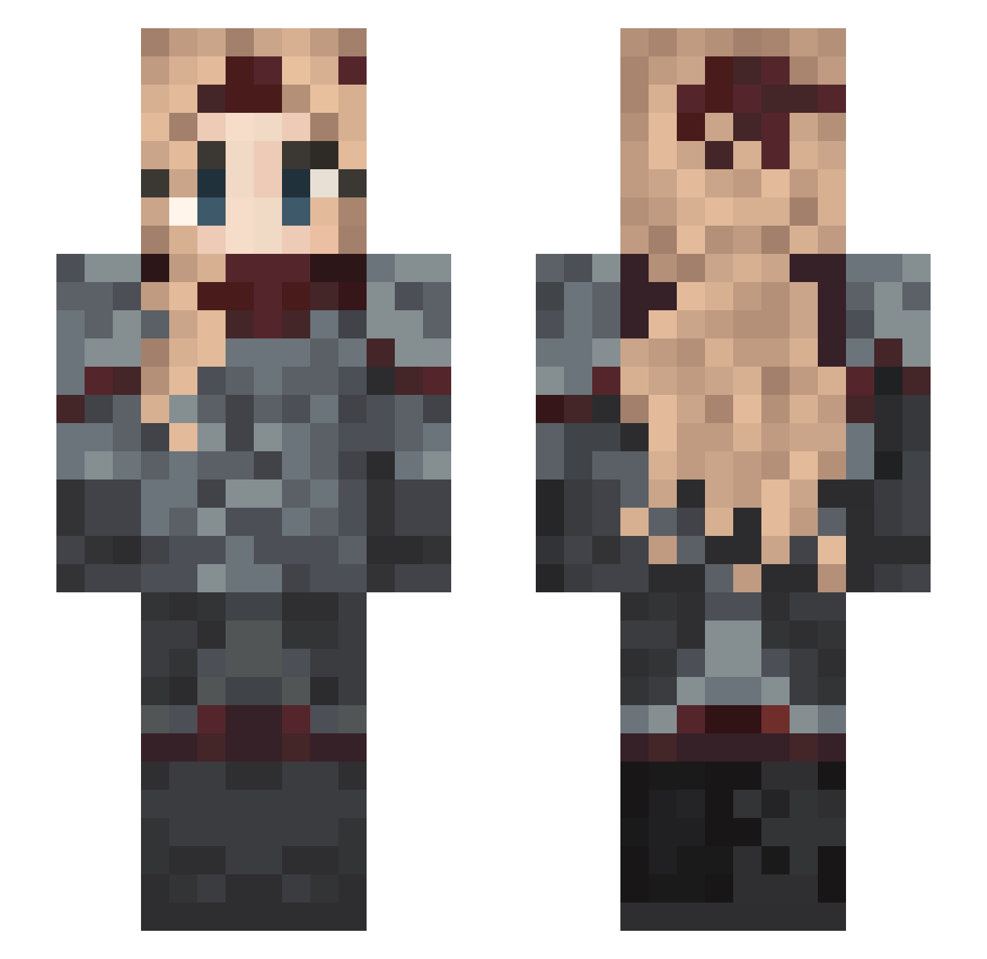 Zeeen__ Minecraft skin, front and back view