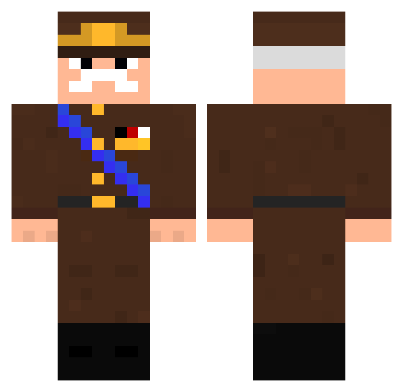 freedomspreader1 Minecraft skin, front and back view