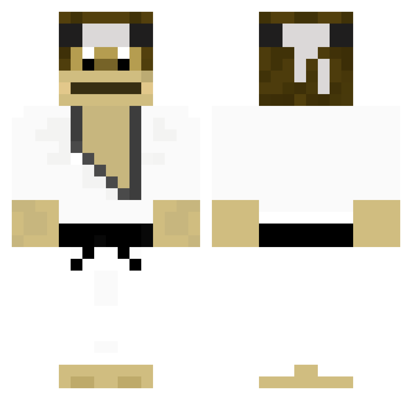 piripuccio Minecraft skin, front and back view