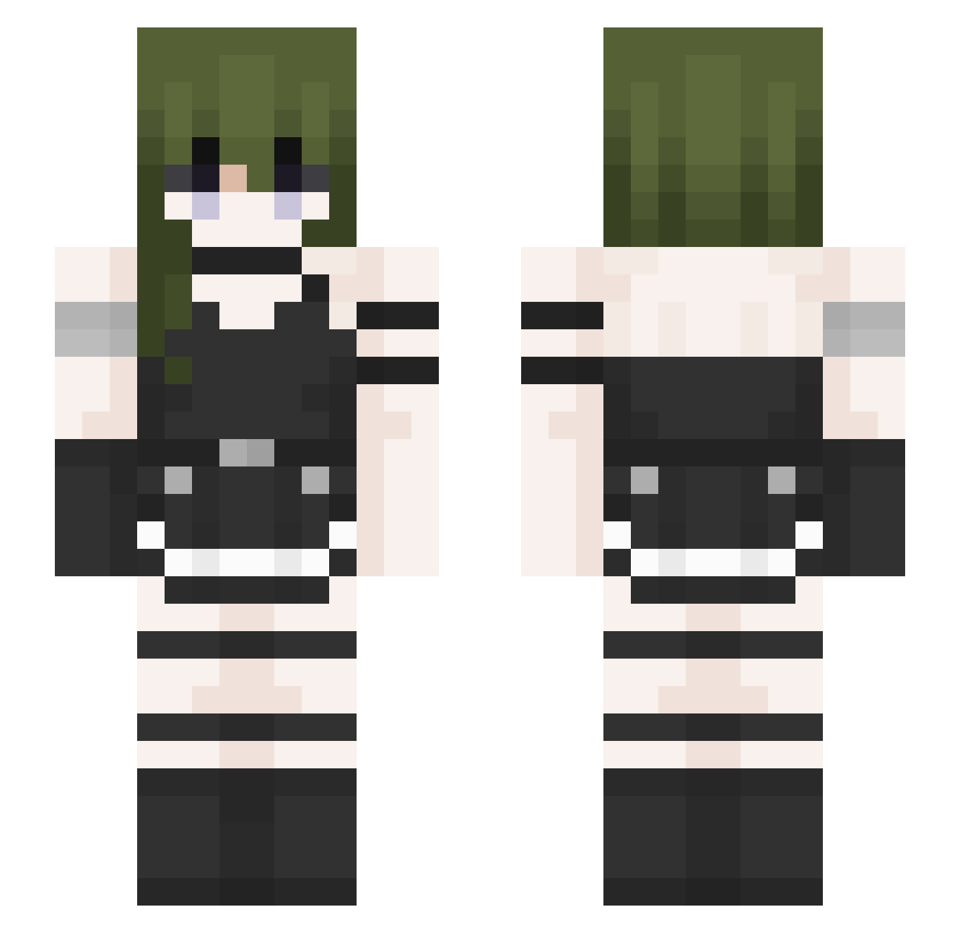 V_o_R_o_N Minecraft skin, front and back view