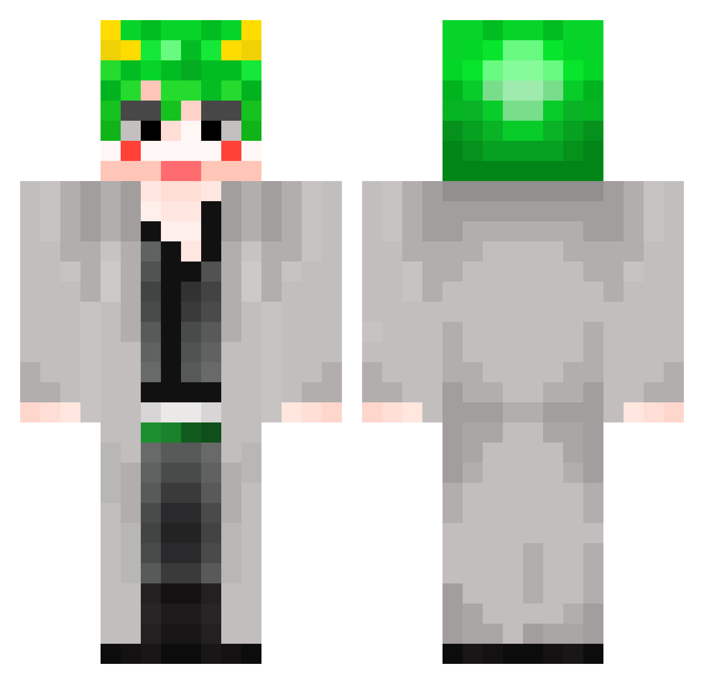 cutie_0805 Minecraft skin, front and back view