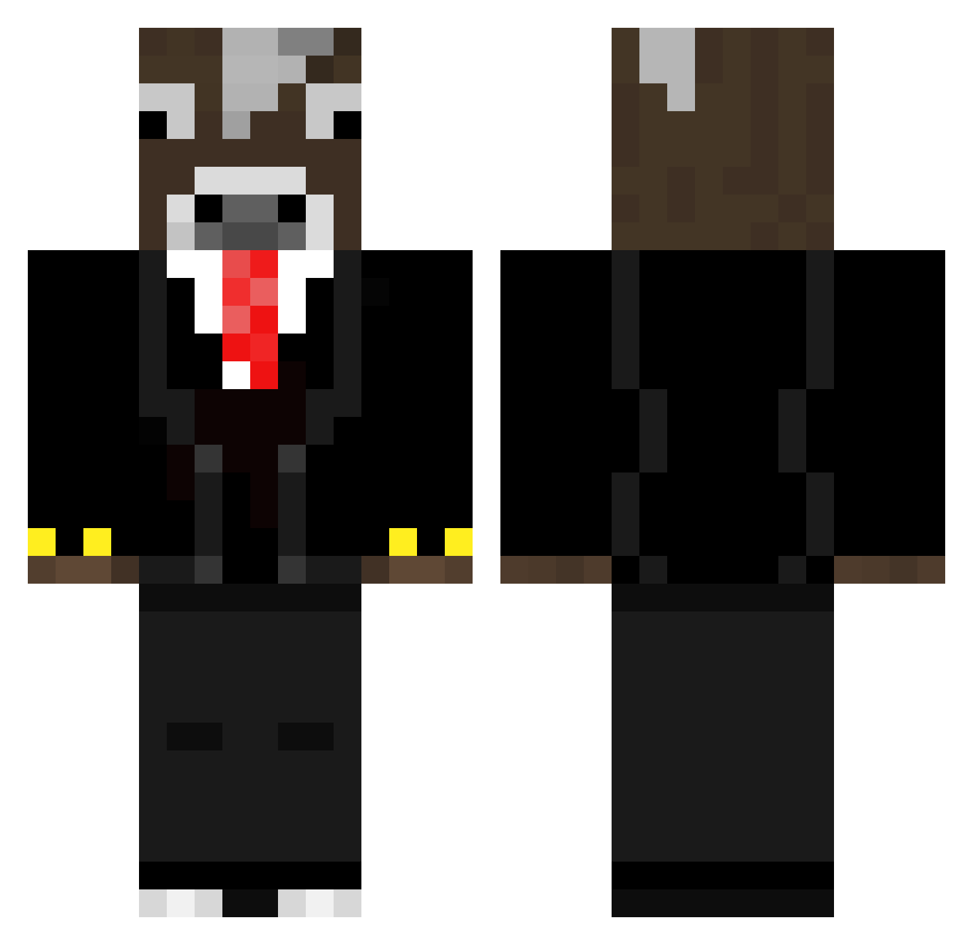 frostinggggg Minecraft skin, front and back view