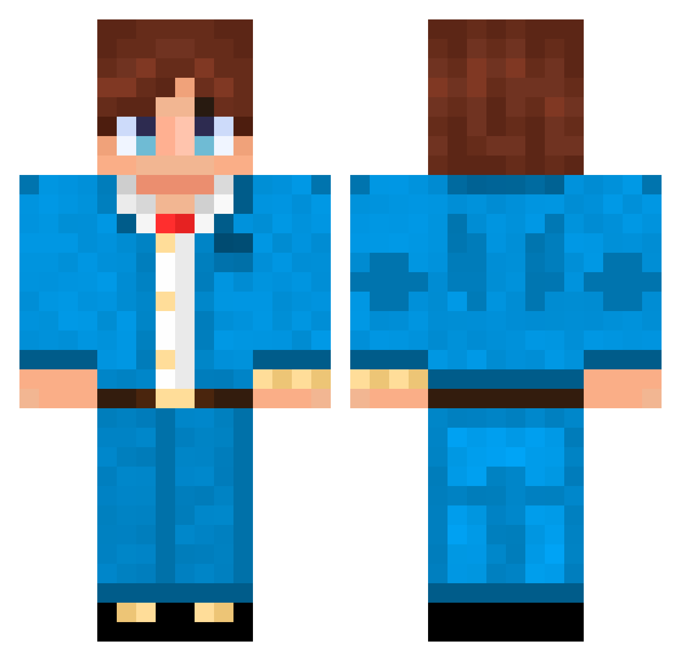 St4rVibess Minecraft skin, front and back view