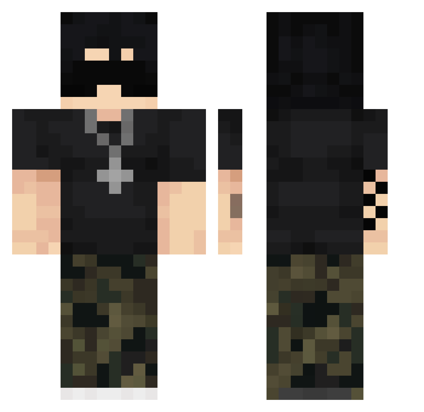 kuba_had Minecraft skin, front and back view
