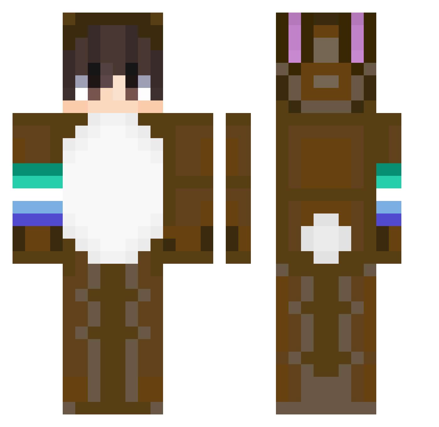 ItsjaydenLol Minecraft skin, front and back view