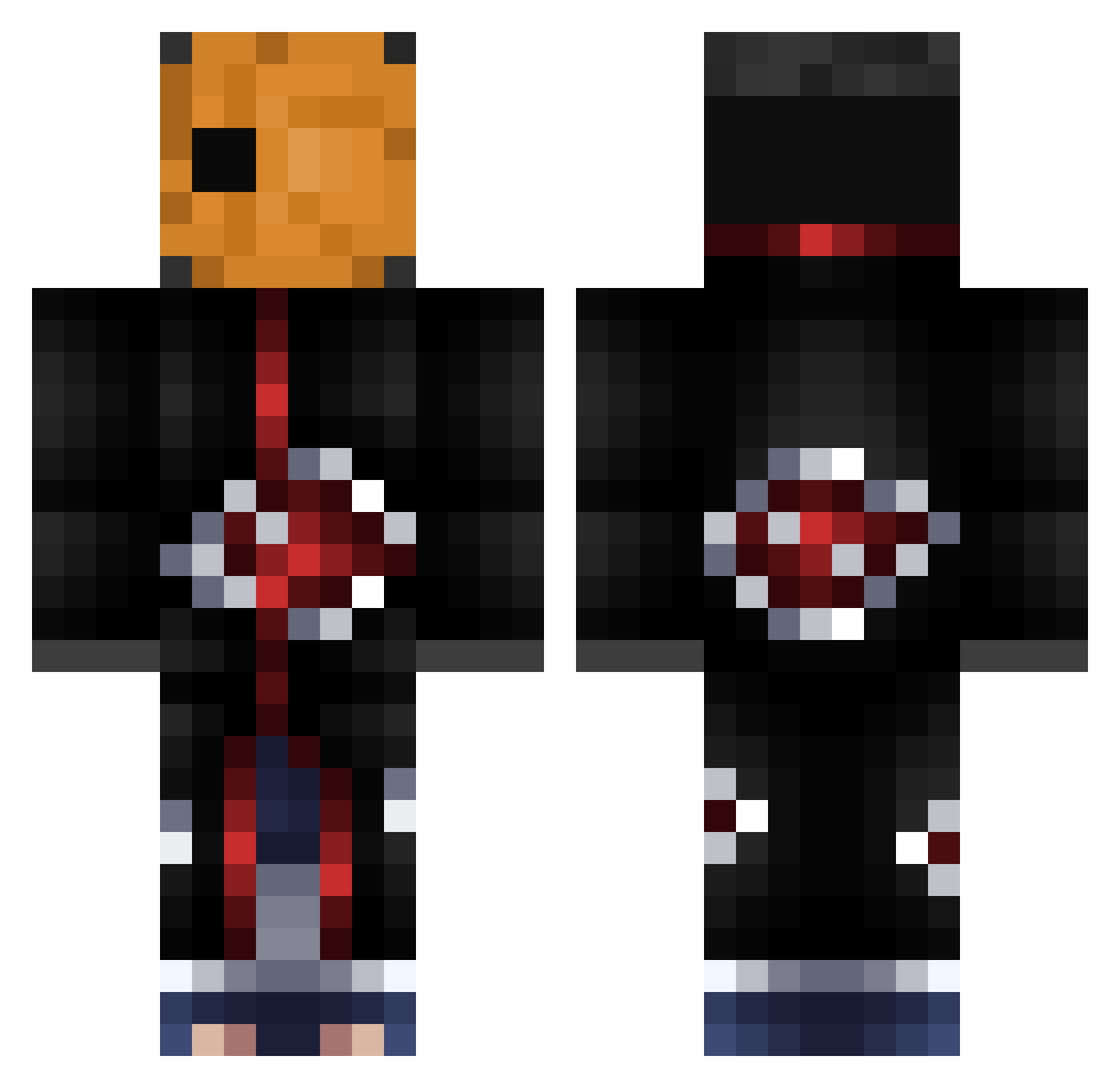 Tezcat__ Minecraft skin, front and back view