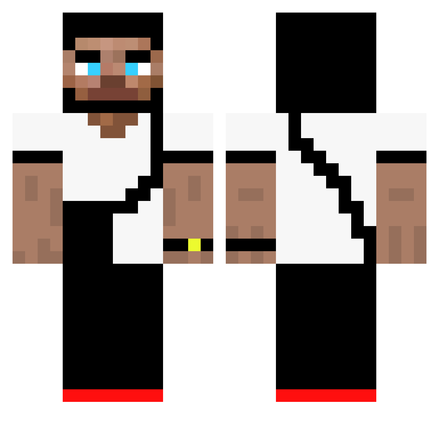 JonnyDeppo Minecraft skin, front and back view