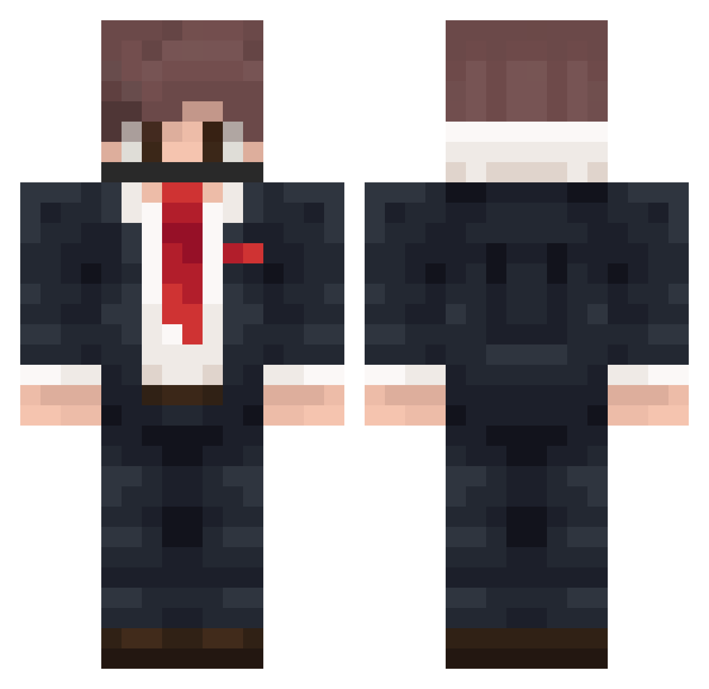 Foxy593TR Minecraft skin, front and back view