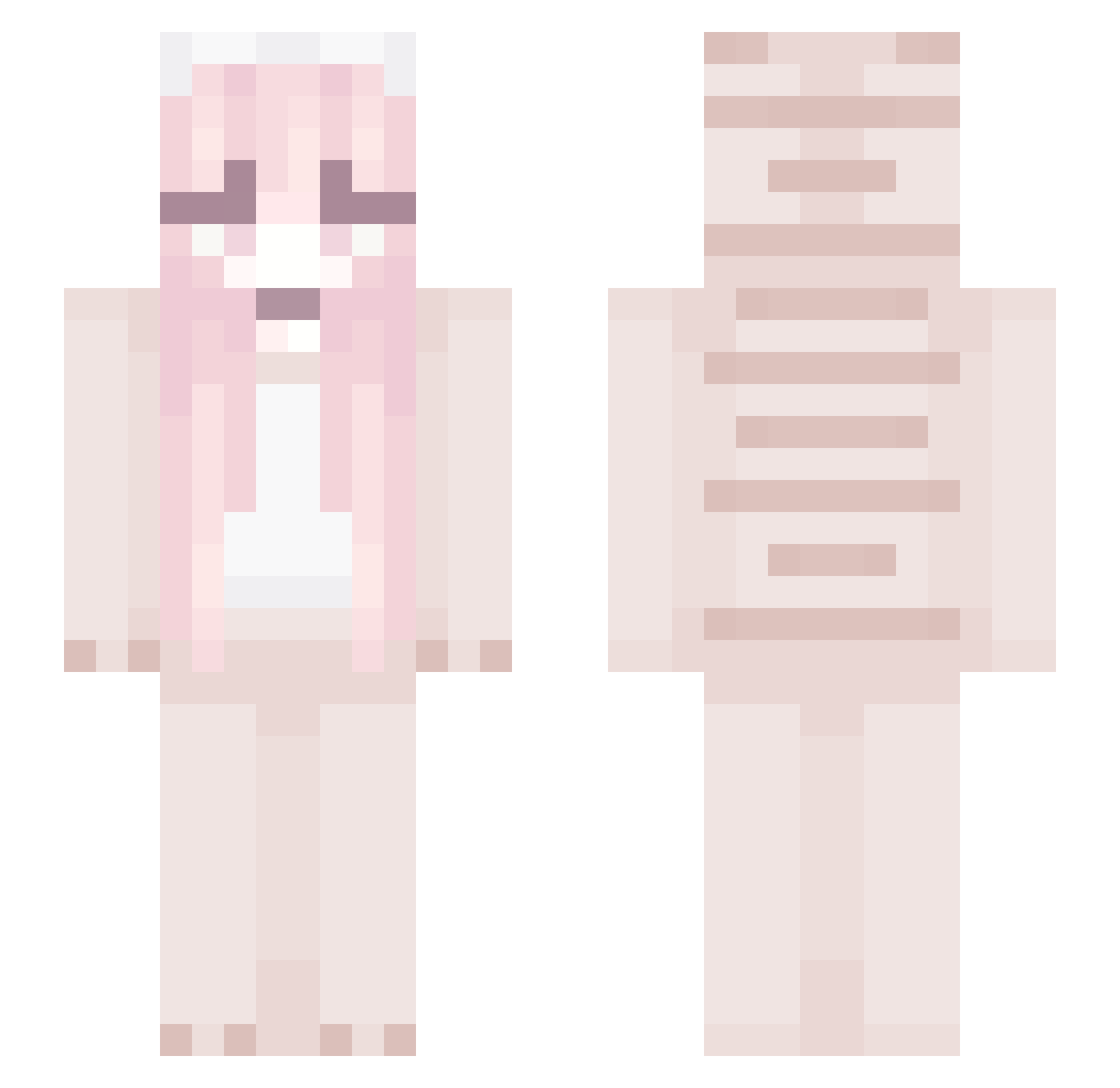 Angel978 Minecraft skin, front and back view