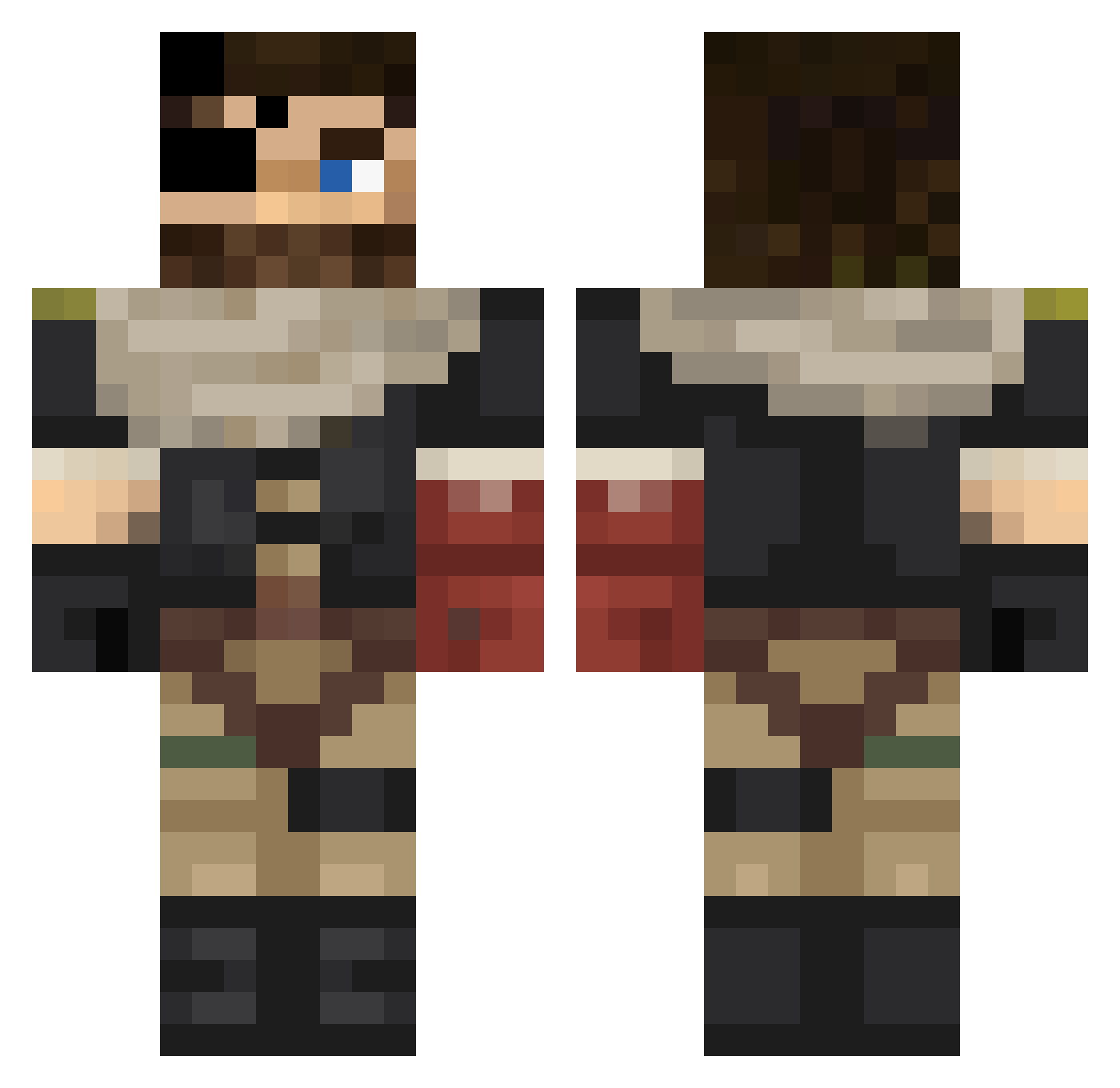 aidan_murray7 Minecraft skin, front and back view