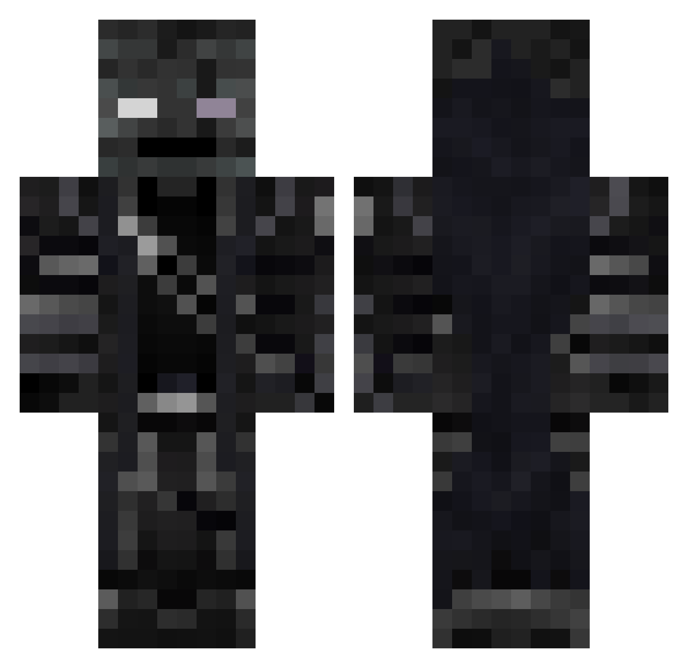 Colinmolin Minecraft skin, front and back view