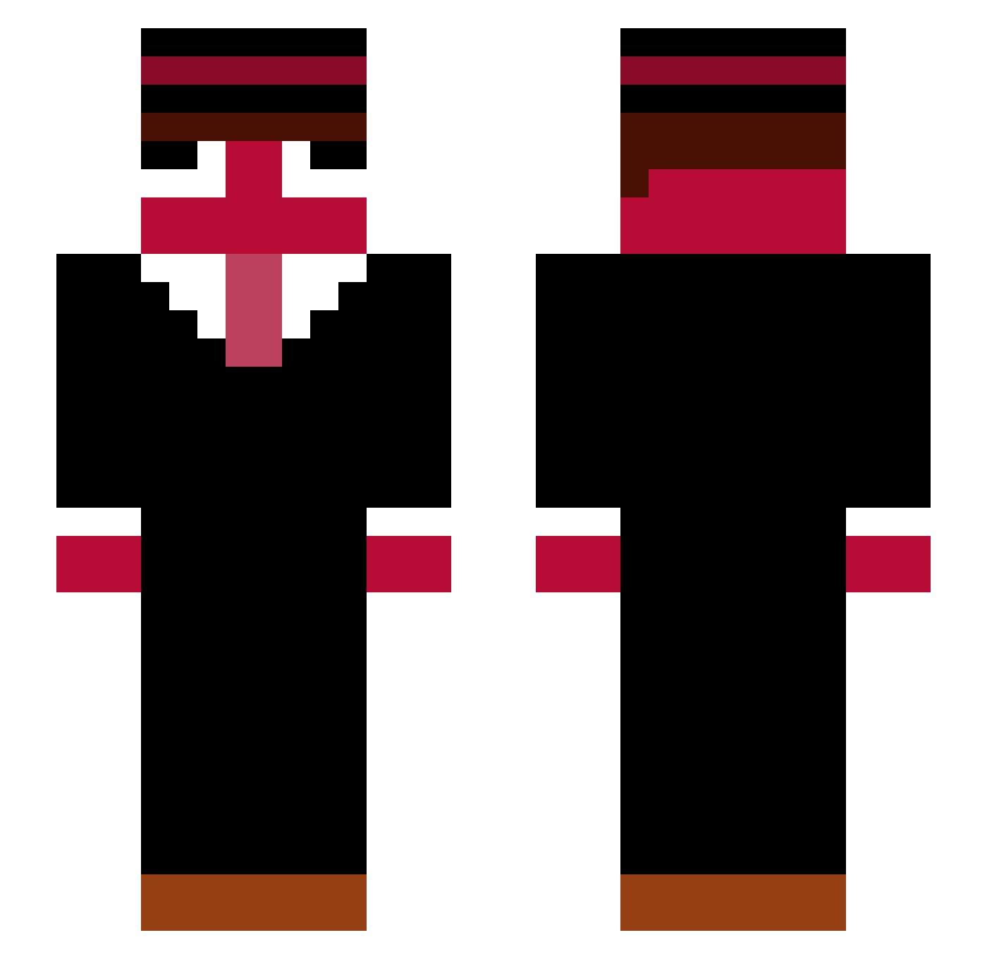 MATEROOGWAY2 Minecraft skin, front and back view