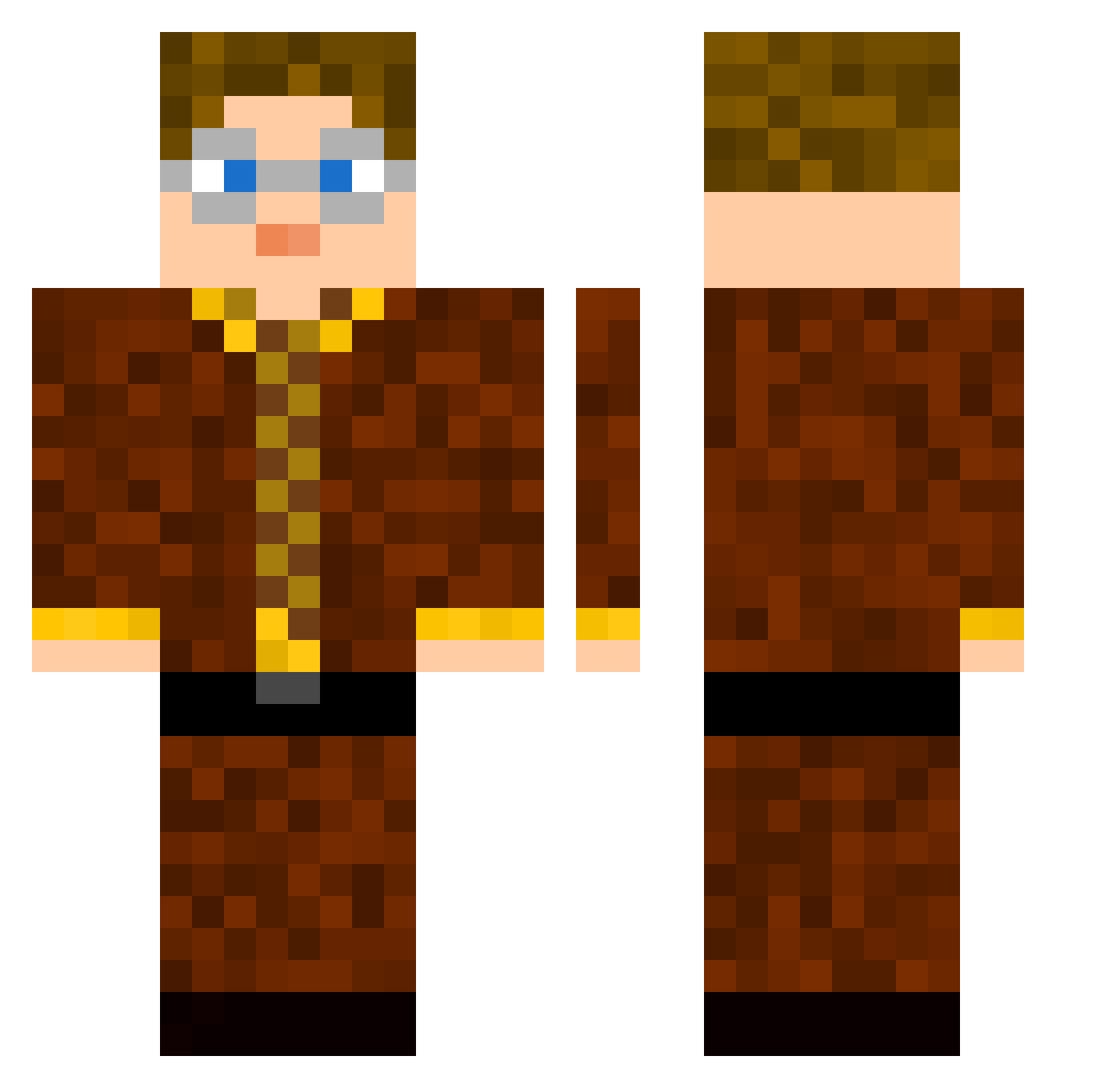 Austyn_24 Minecraft skin, front and back view