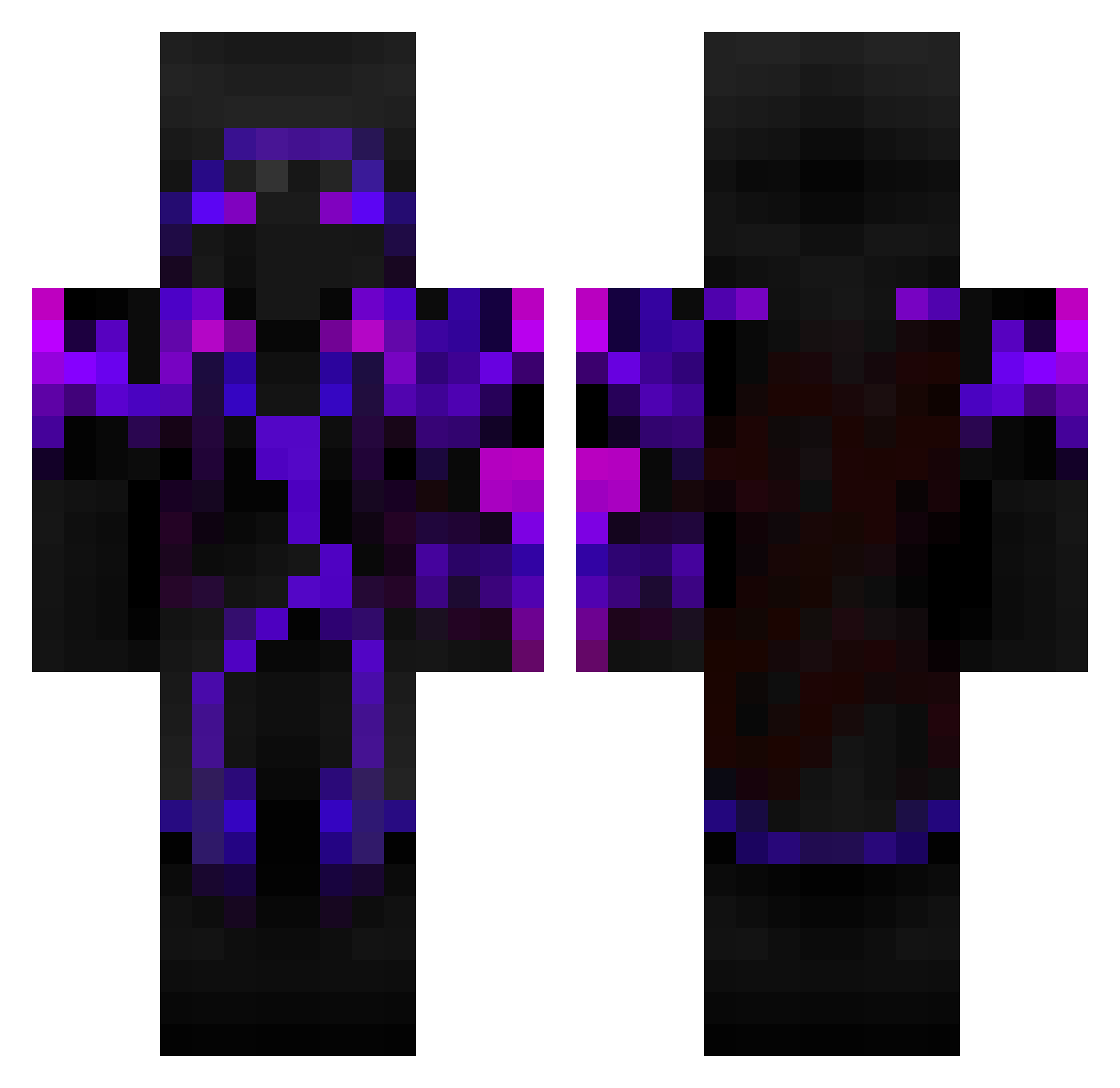 soop0000 Minecraft skin, front and back view
