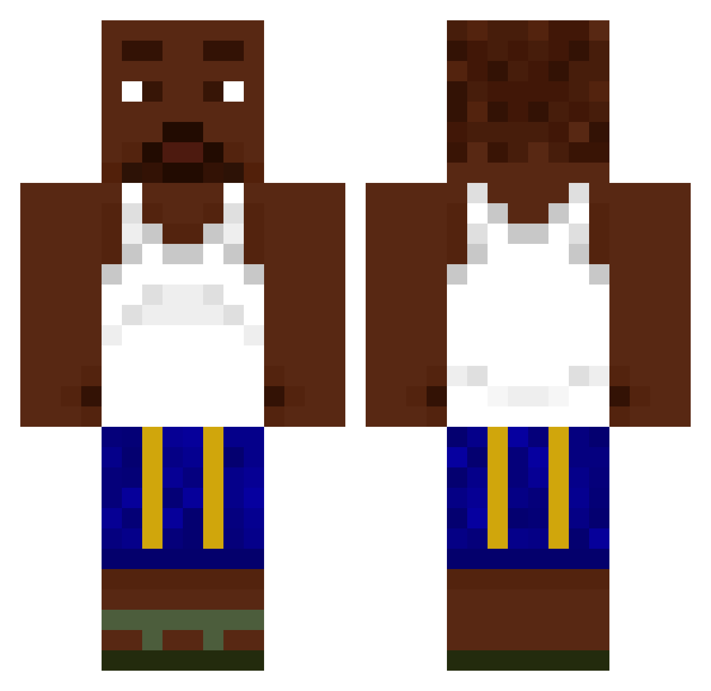 AHappyFella_ Minecraft skin, front and back view