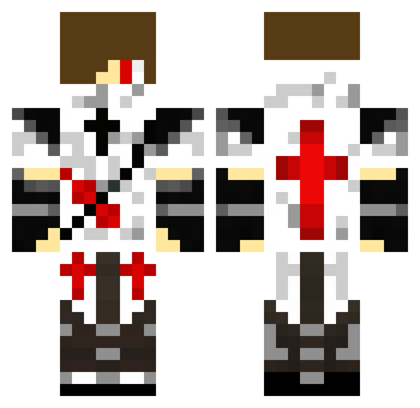 SektorLp Minecraft skin, front and back view