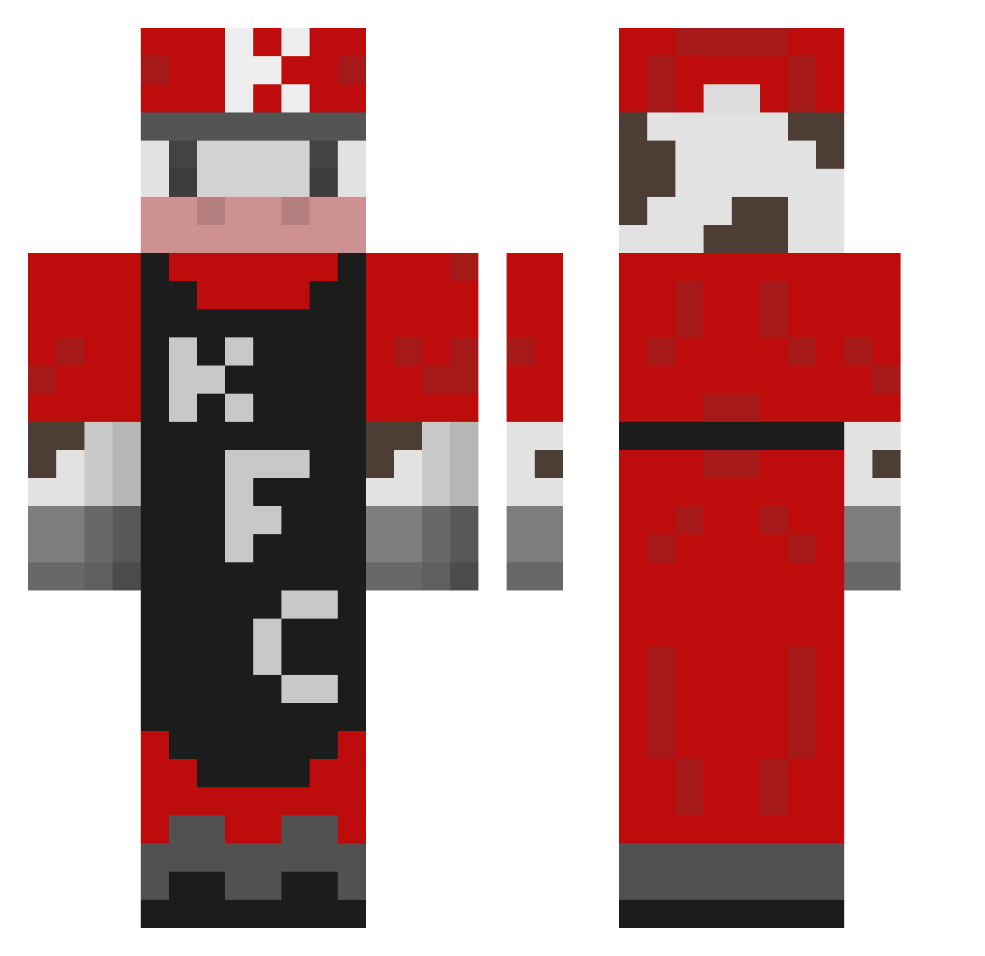 Igimarr Minecraft skin, front and back view