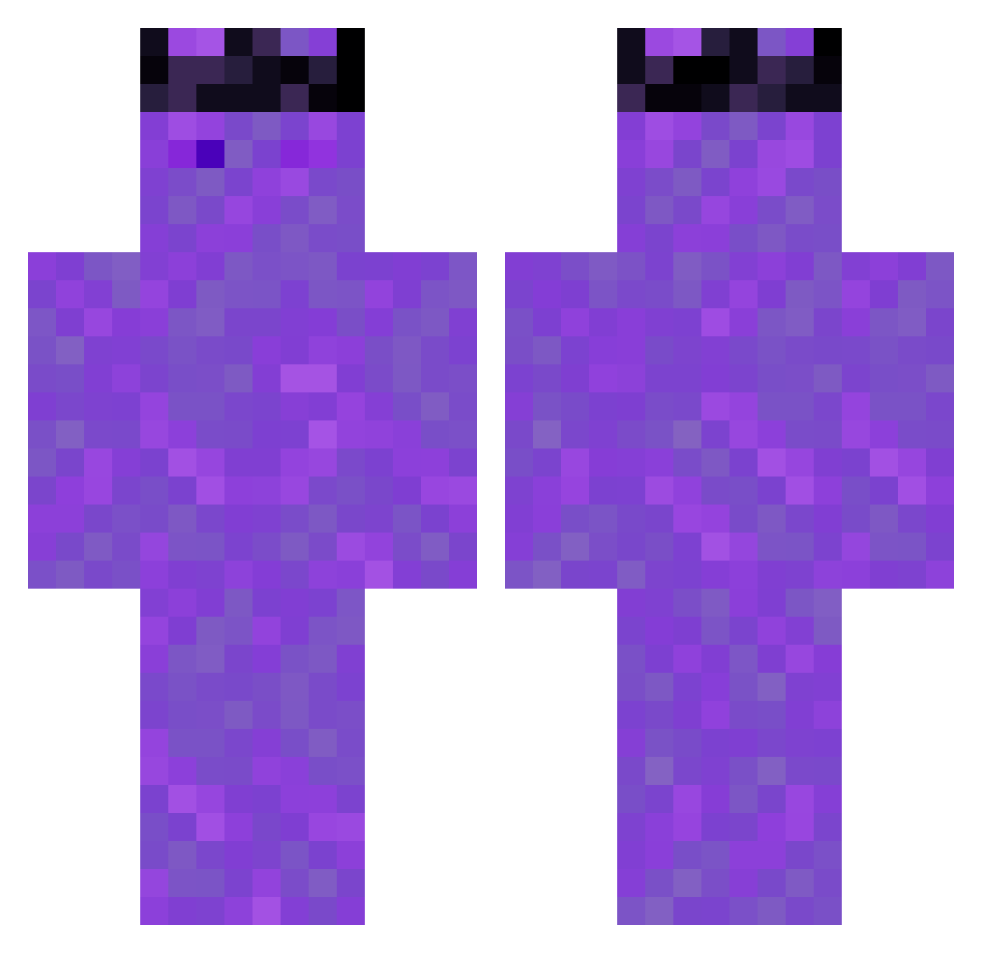 bitasz Minecraft skin, front and back view