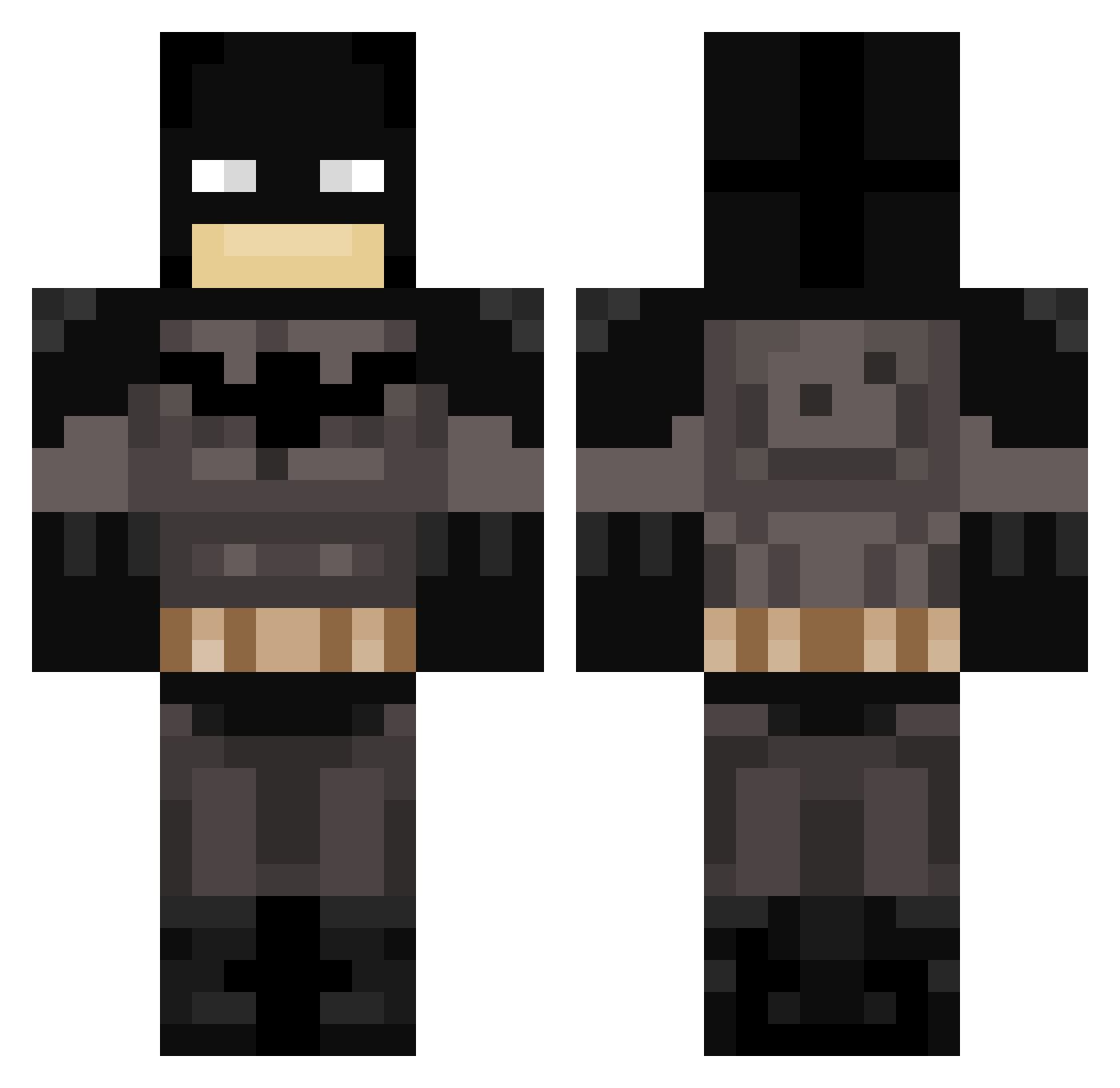 Smaug18 Minecraft skin, front and back view