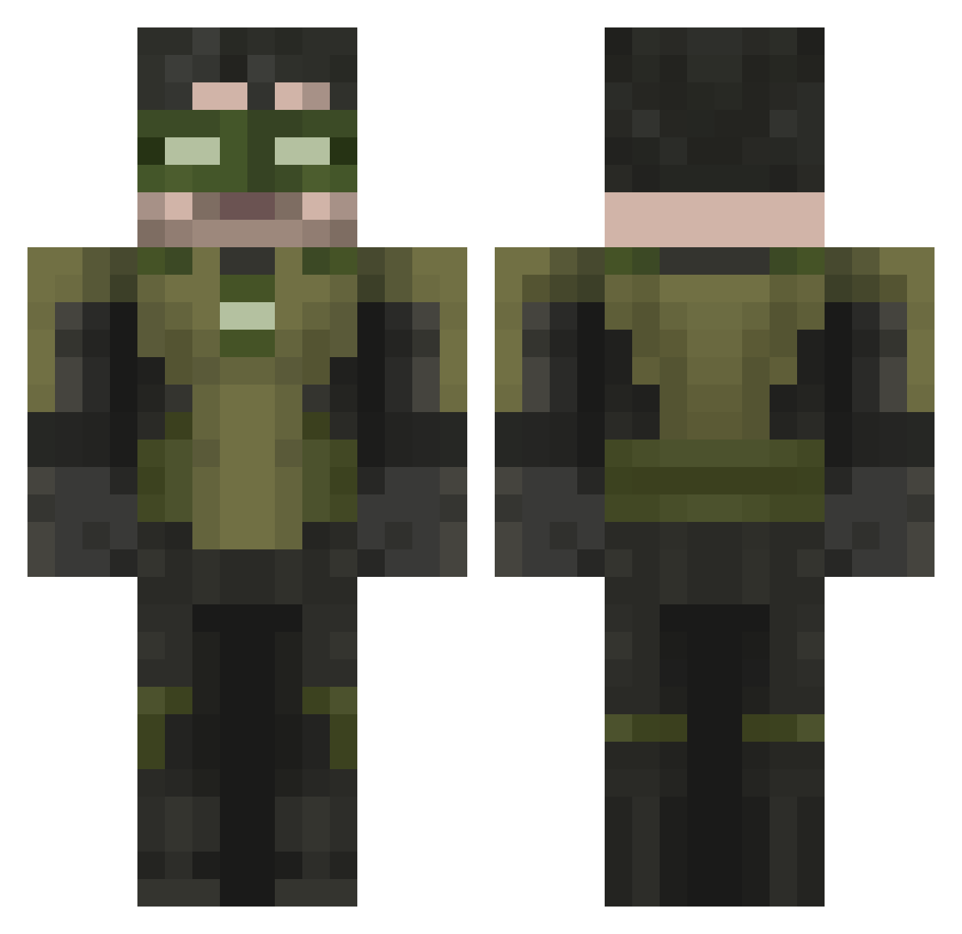 Brayan_Sebs Minecraft skin, front and back view