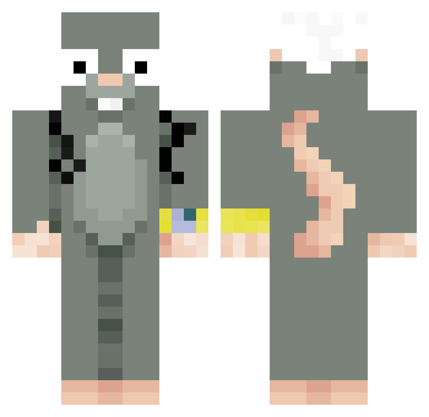Kondek14 Minecraft skin, front and back view
