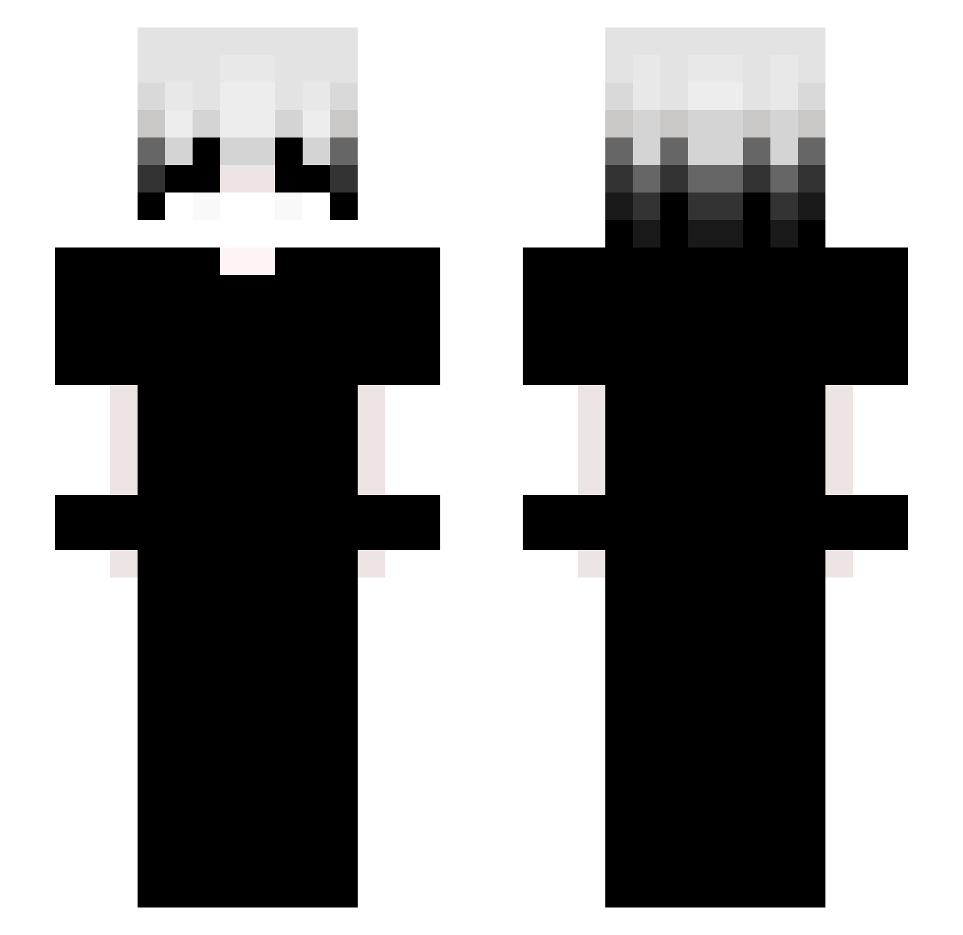 Thwunder Minecraft skin, front and back view