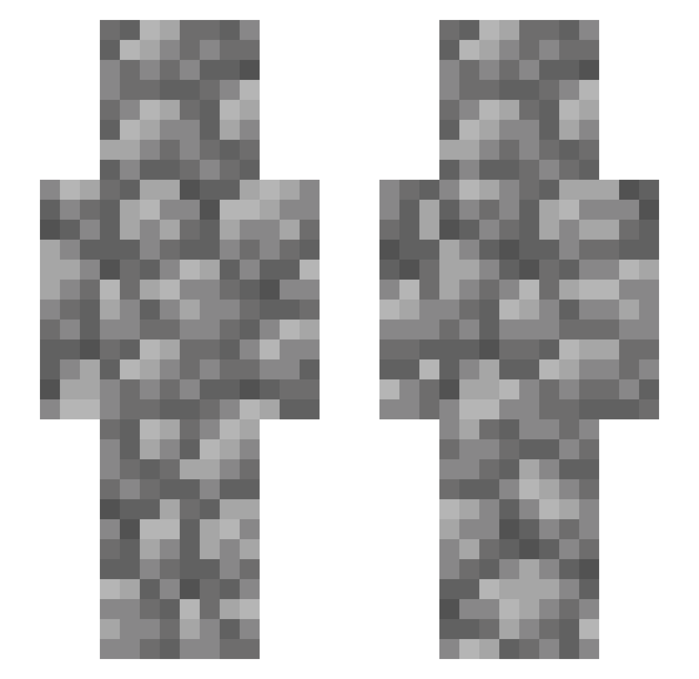 OdinRV Minecraft skin, front and back view