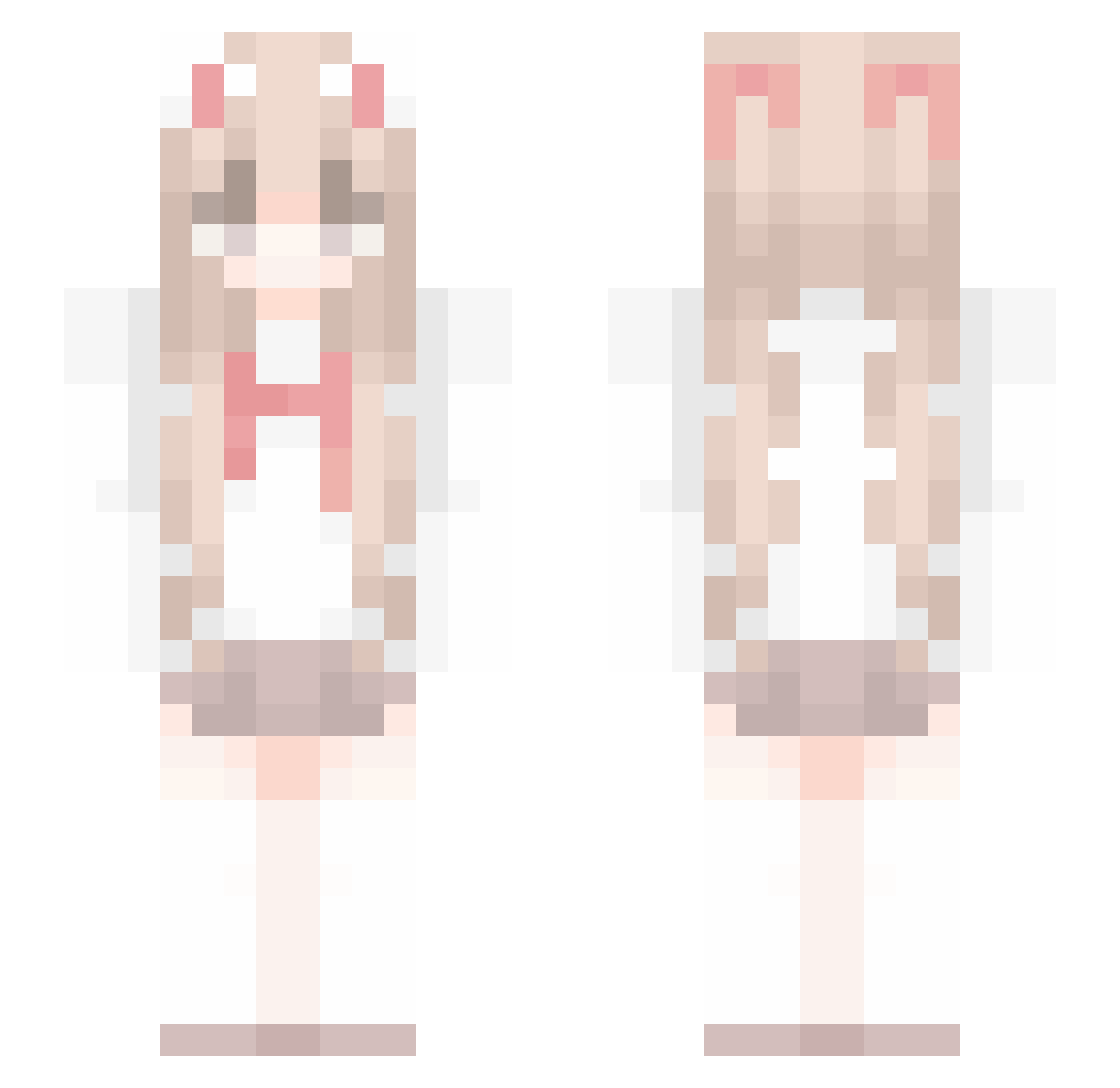 sequan Minecraft skin, front and back view