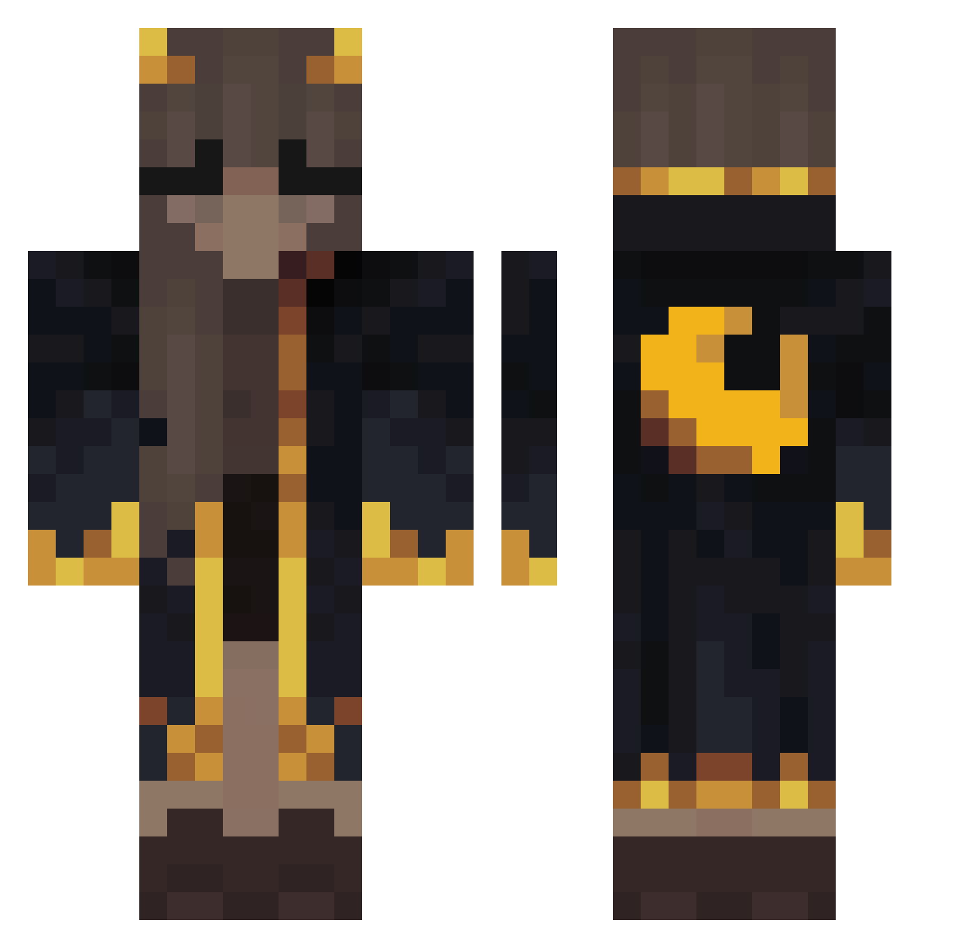 Forever_y0ung Minecraft skin, front and back view