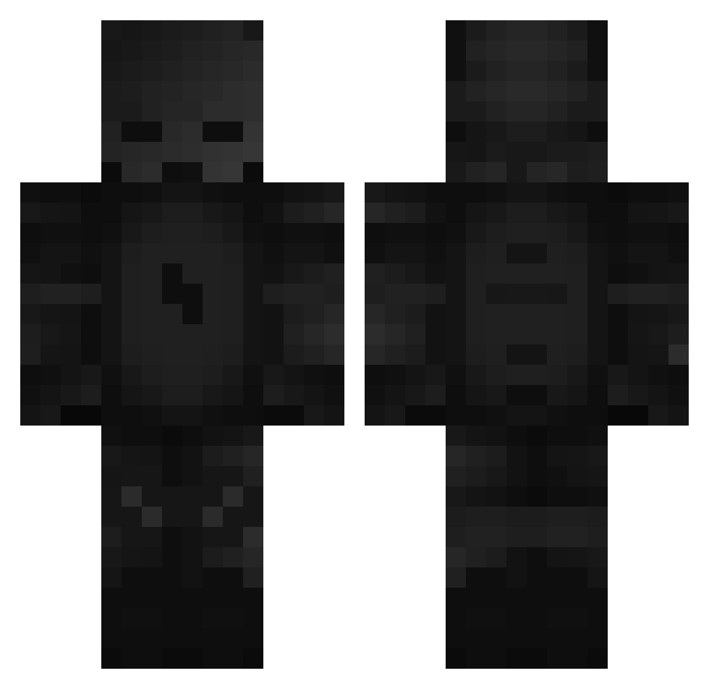 Xand3rr Minecraft skin, front and back view