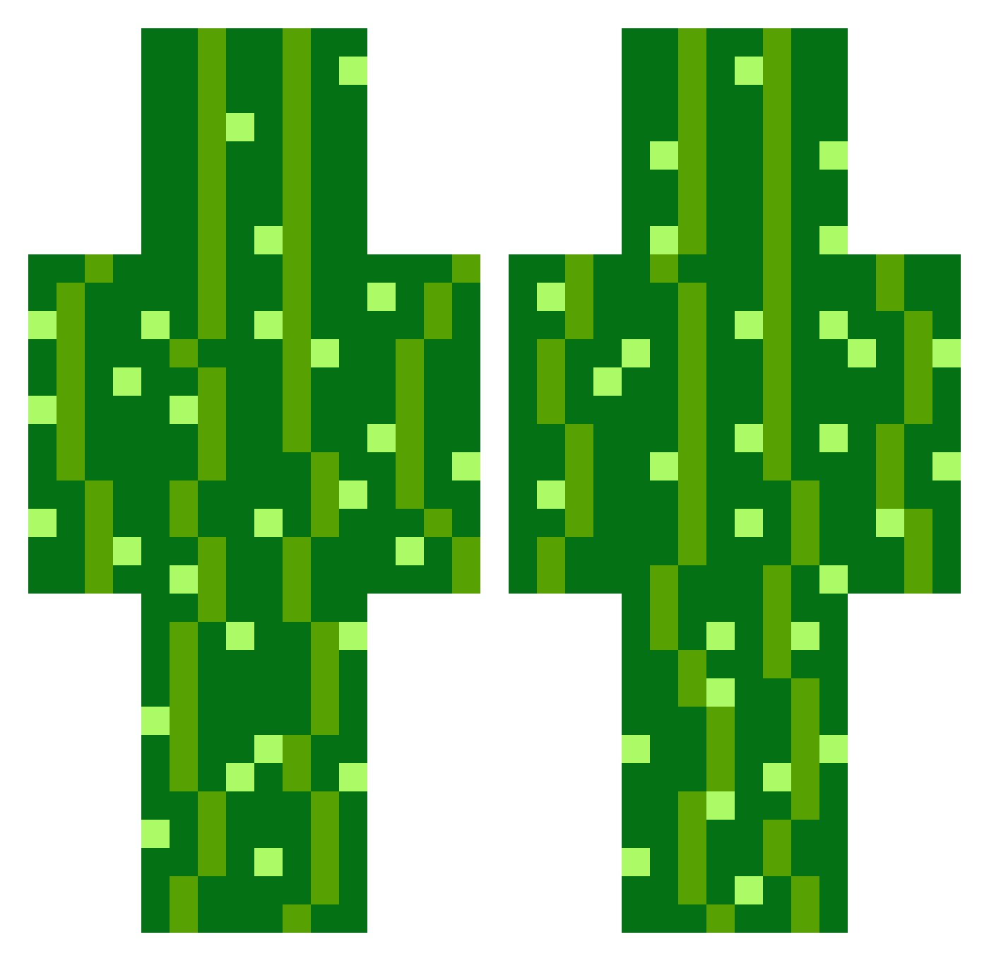 PMR416114 Minecraft skin, front and back view