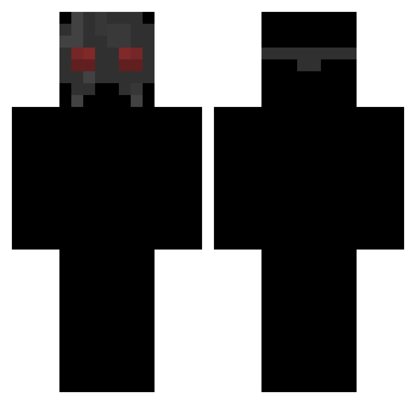 Lotter Minecraft skin, front and back view