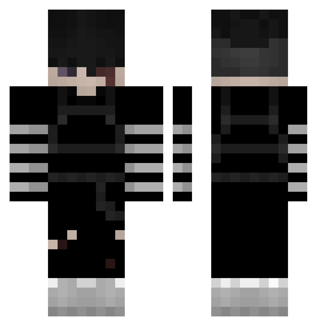 _pepelGaming_ Minecraft skin, front and back view