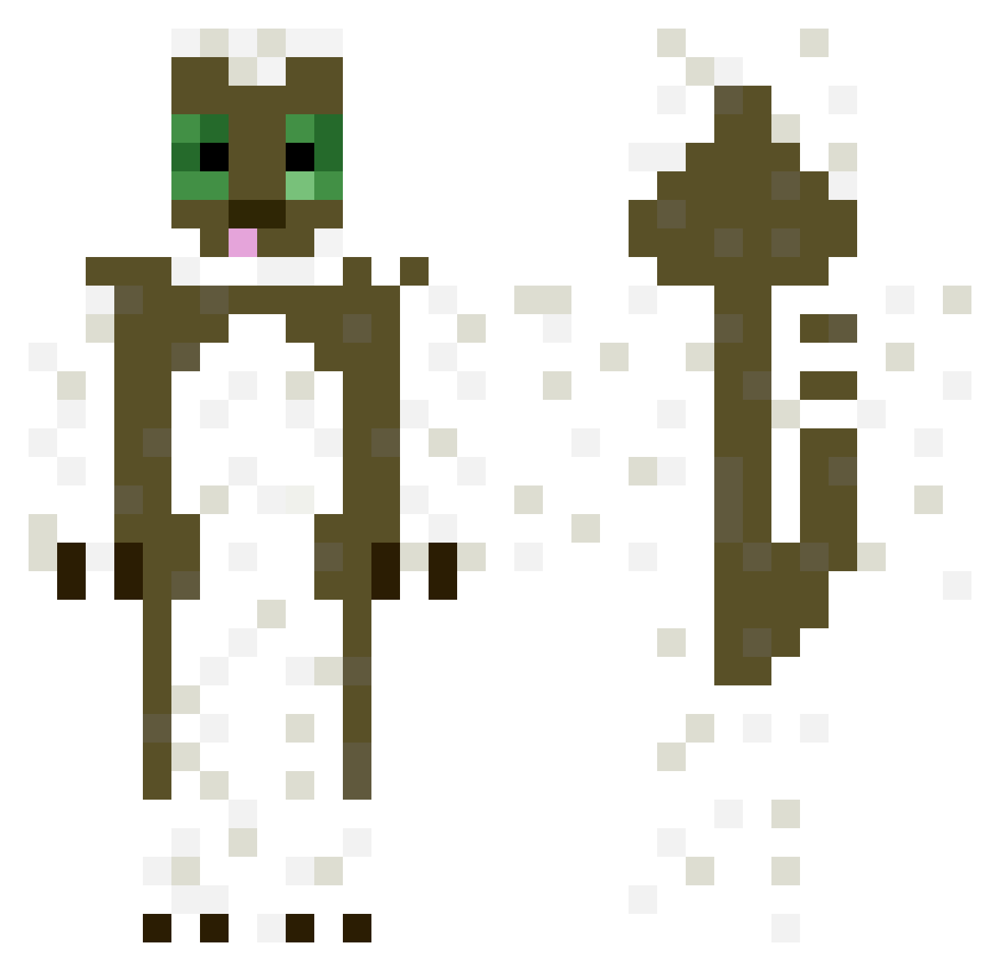 XxS0lil0quyxX Minecraft skin, front and back view