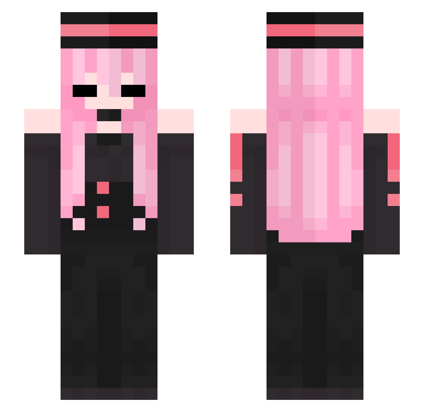 Asteric__ Minecraft skin, front and back view
