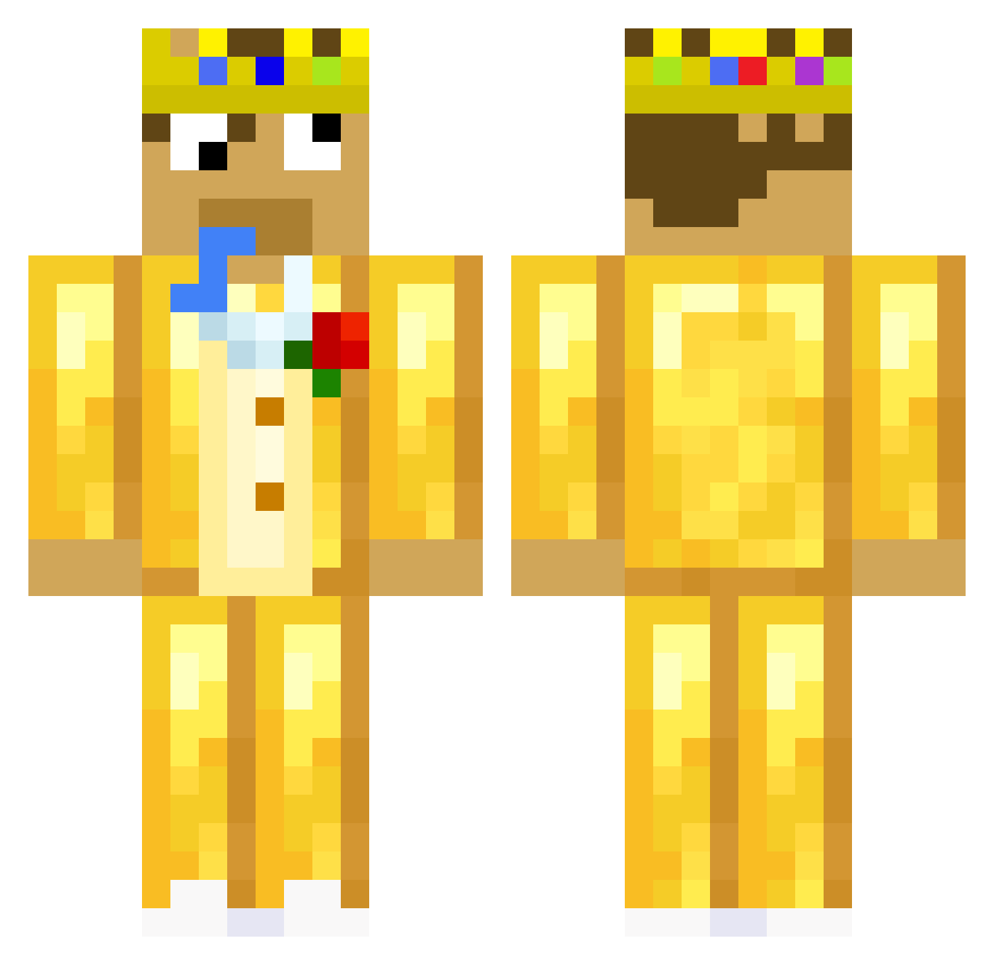 Bobfred_99 Minecraft skin, front and back view