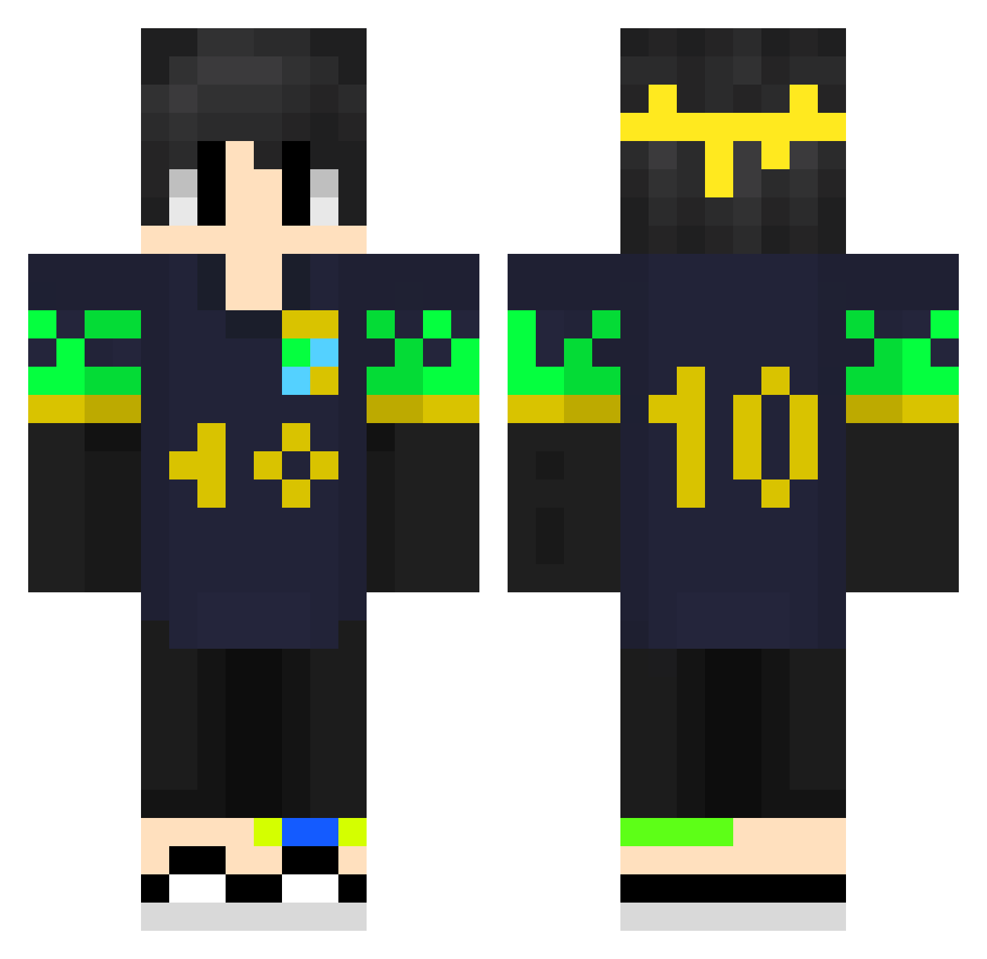 Matheus_Farias Minecraft skin, front and back view