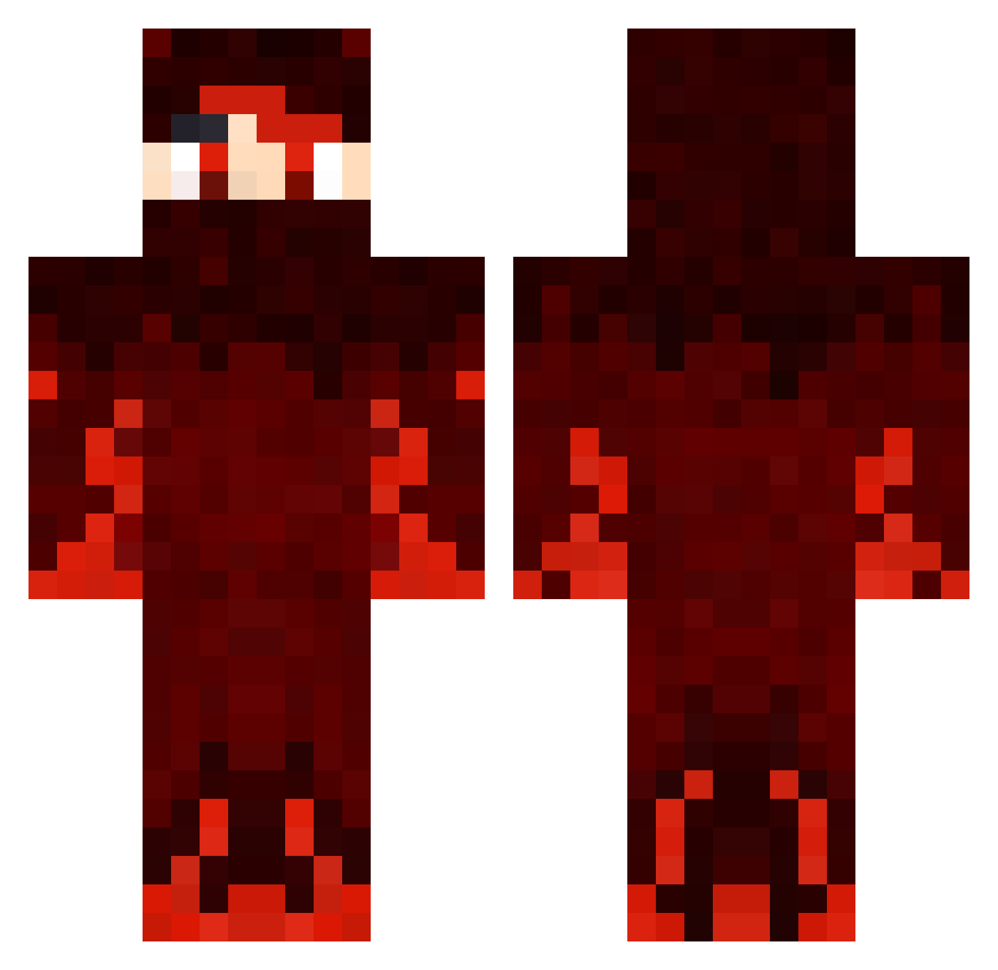 ScootproHD Minecraft skin, front and back view
