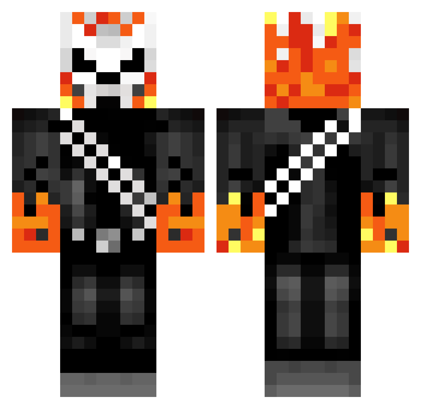 ThraggFrmViltrum Minecraft skin, front and back view